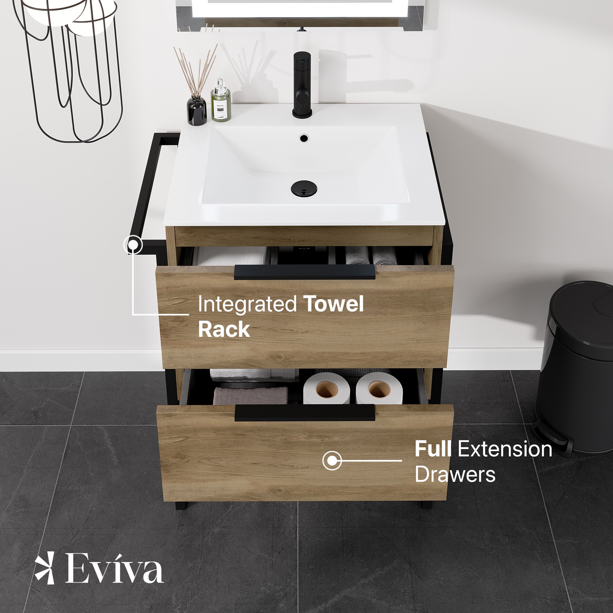 Eviva EVVN523-24NOK/LEGS Bath-Vanity-Combo - View #4