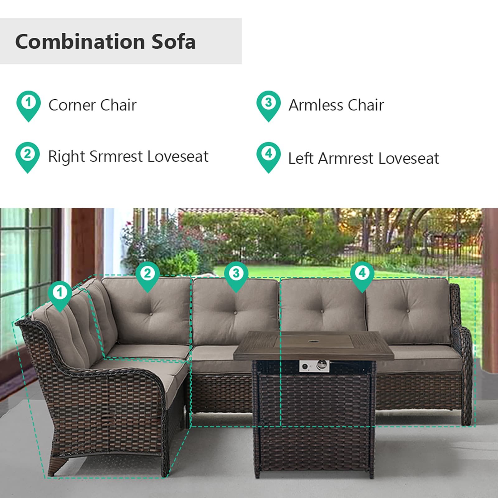 Rilyson FS2314054056058098-3 Patio-Conversation-Sets - View #12