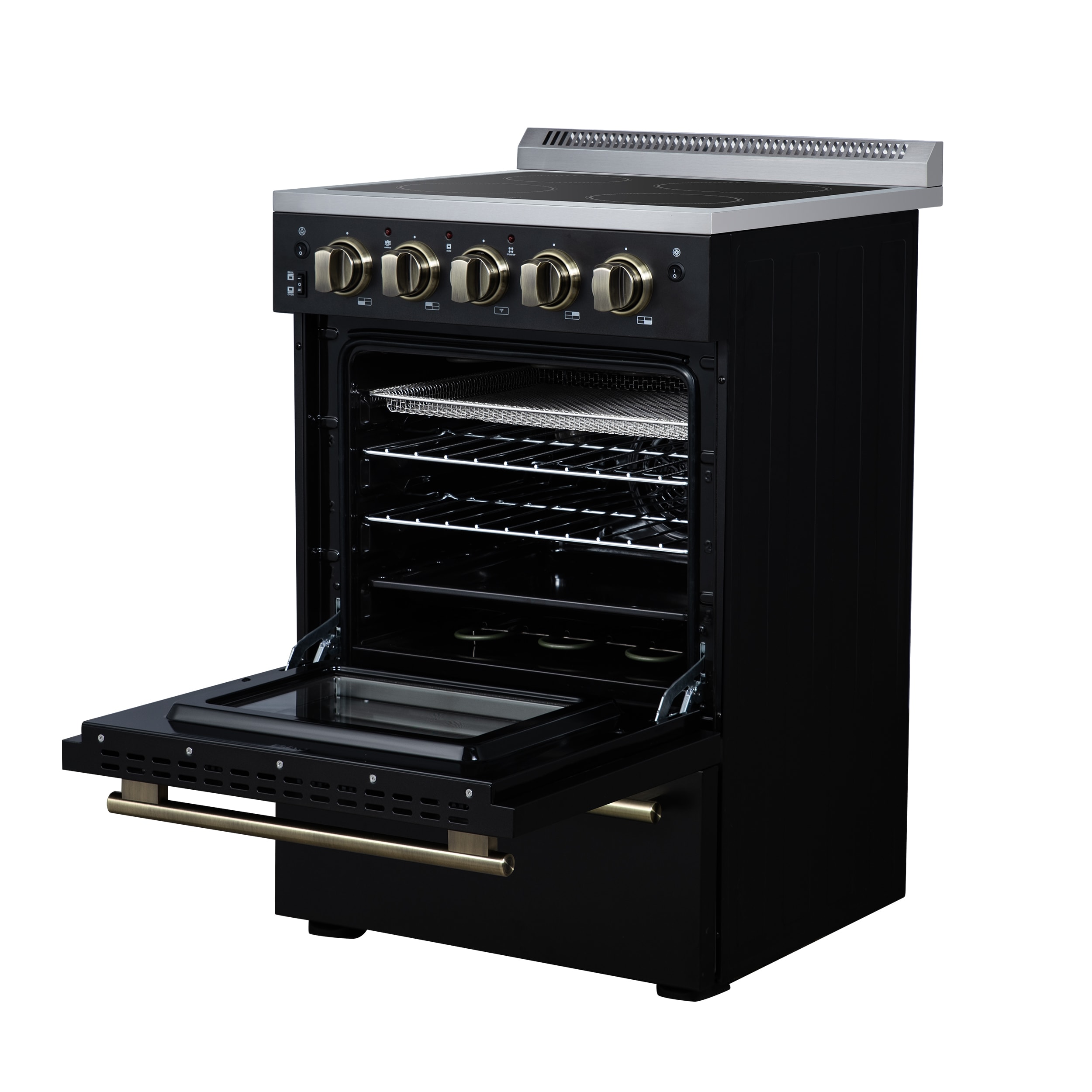 FORNO FFSEL6069-24BLK Freestanding-Electric-Ranges - View #5