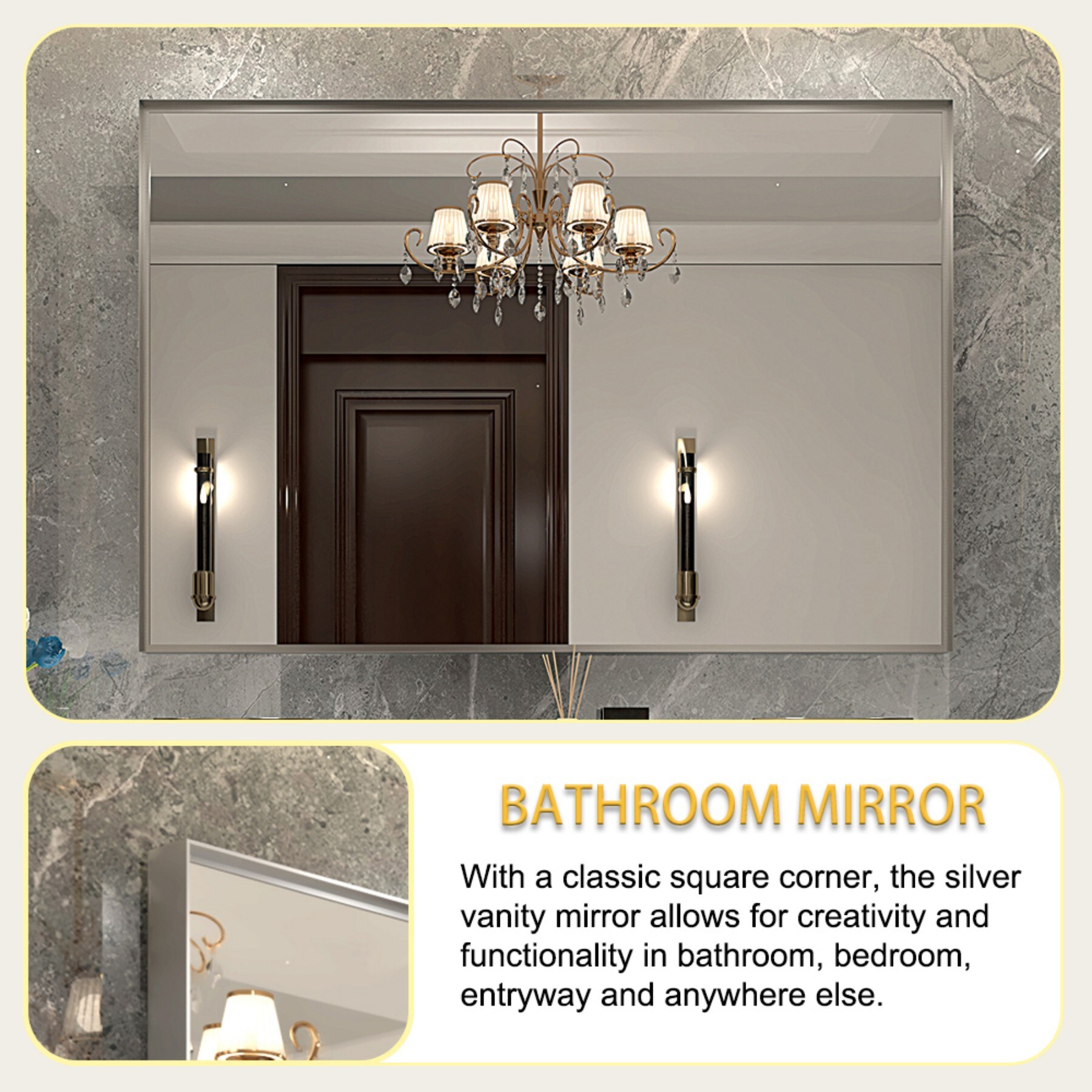 ToolCat SF1-41-YT Framed-Bath-Mirrors - View #9