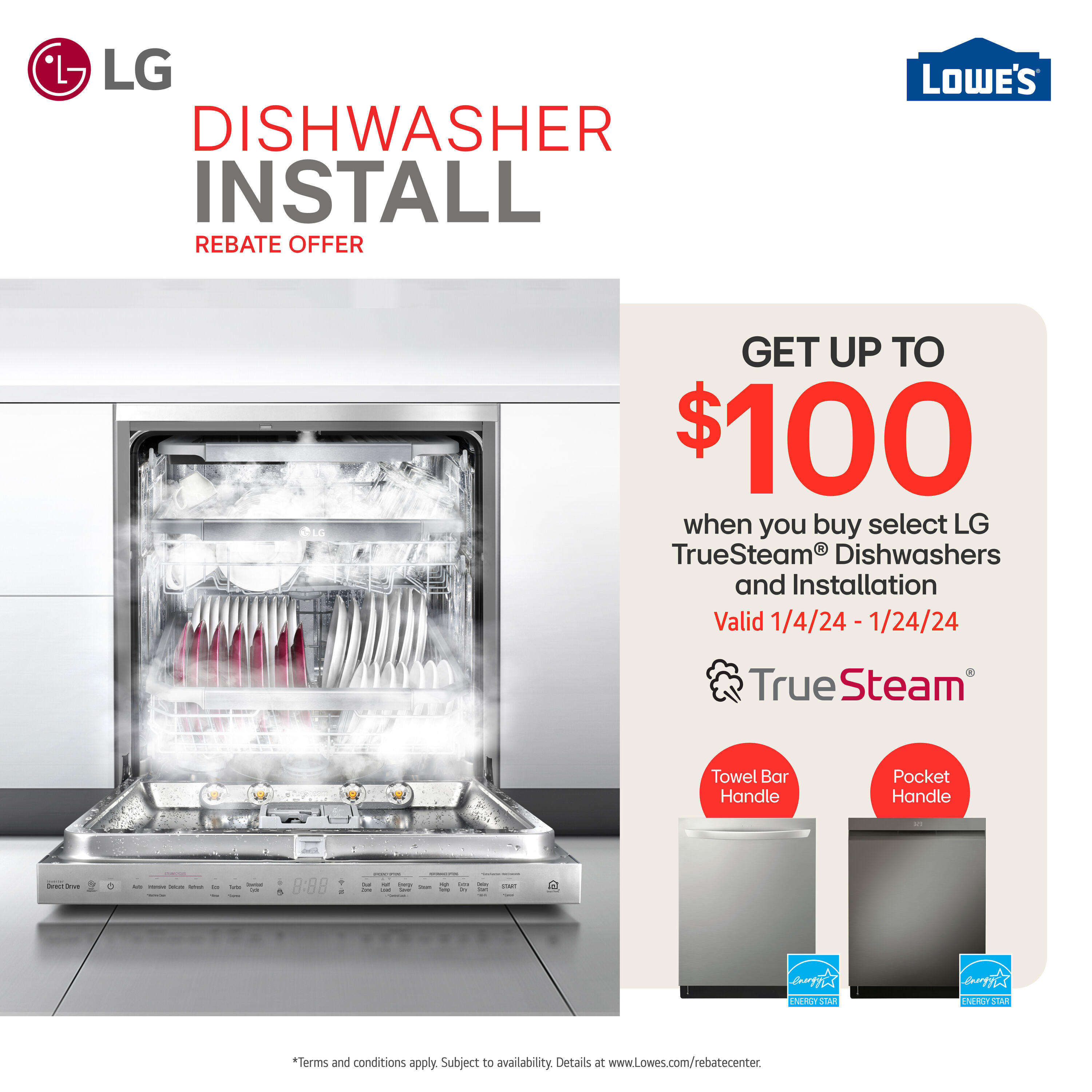 LG LDPS6762S Top Control Wi-Fi Enabled Dishwasher with QuadWash® Pro -  Stainless Steel
