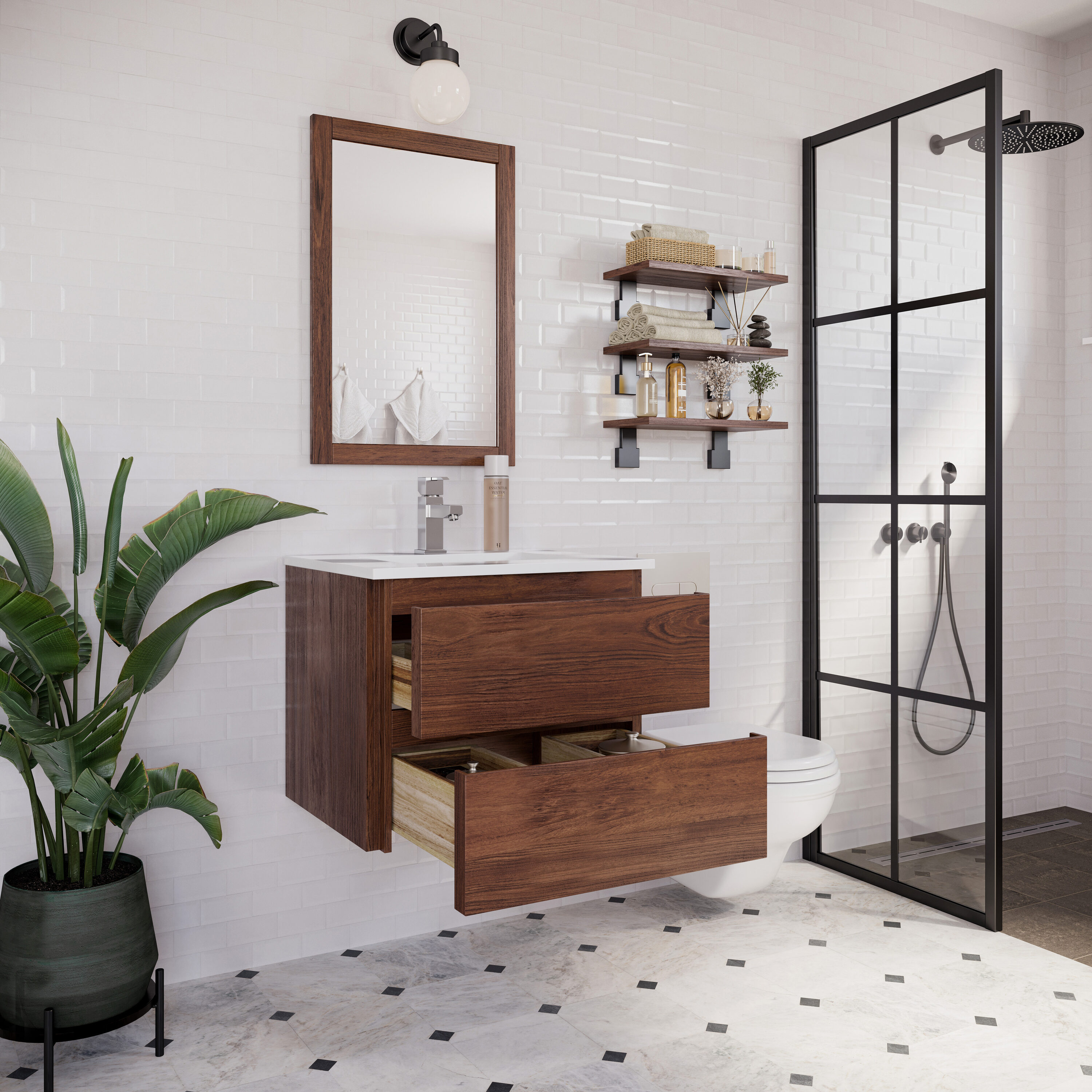 Fresca FCB3124WWAL-CWH-U Bath-Vanity-Combo - View #4