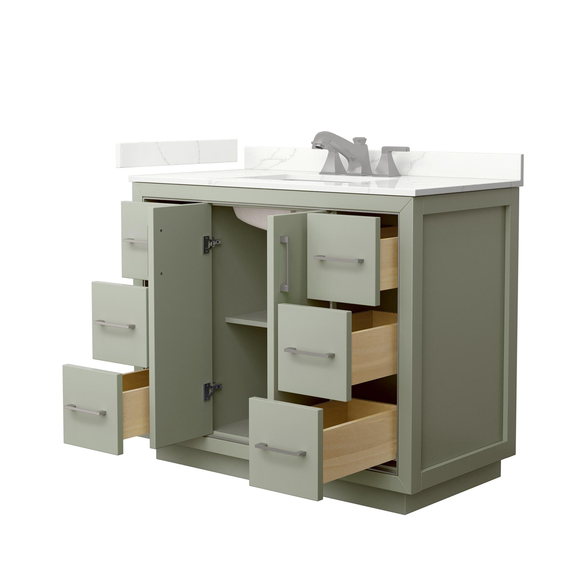 Wyndham Collection WCF111142SLGGTUS3MXX Bath-Vanity-Combo - View #2