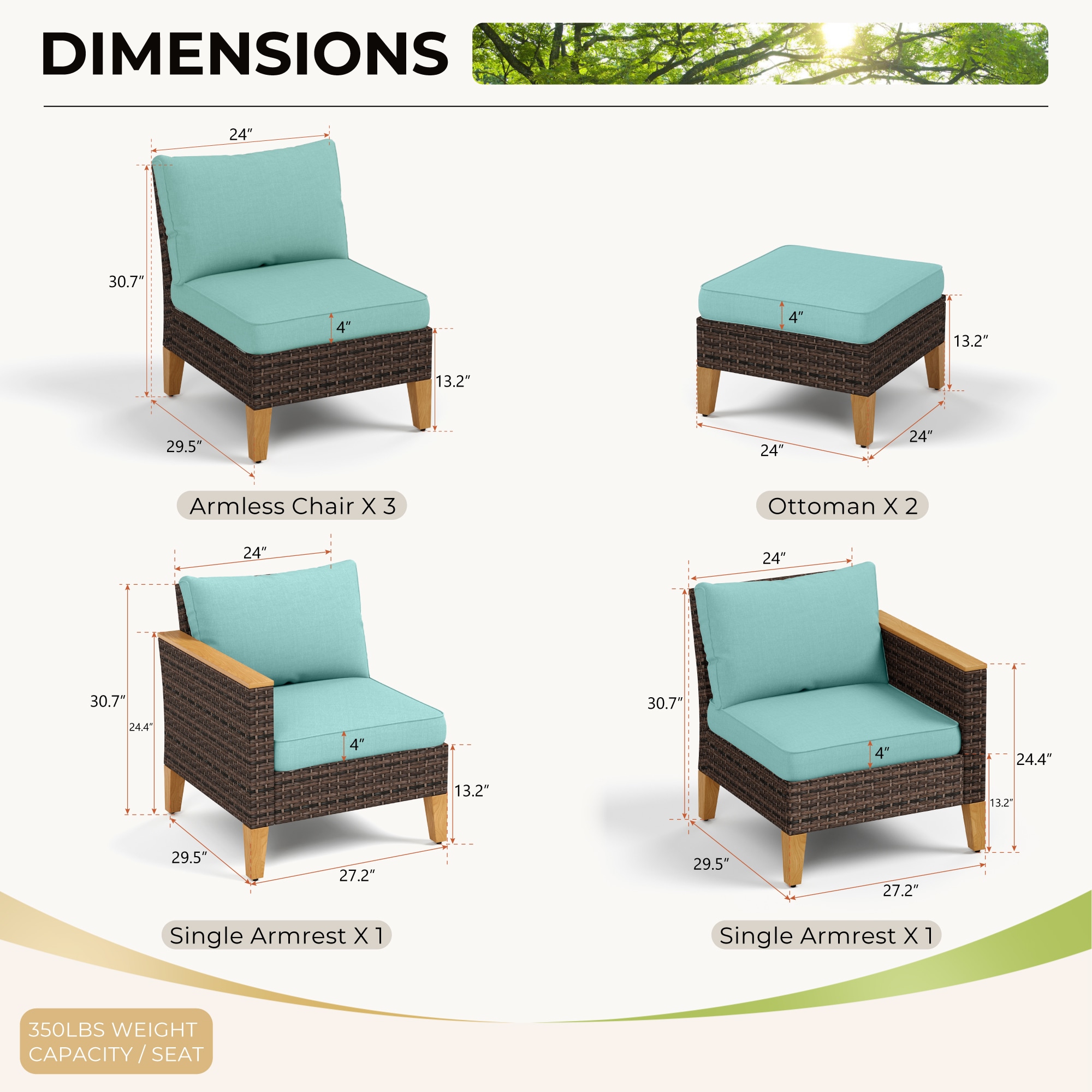 Sunshine Valley CR006-02-7-BU Patio-Conversation-Sets - View #8