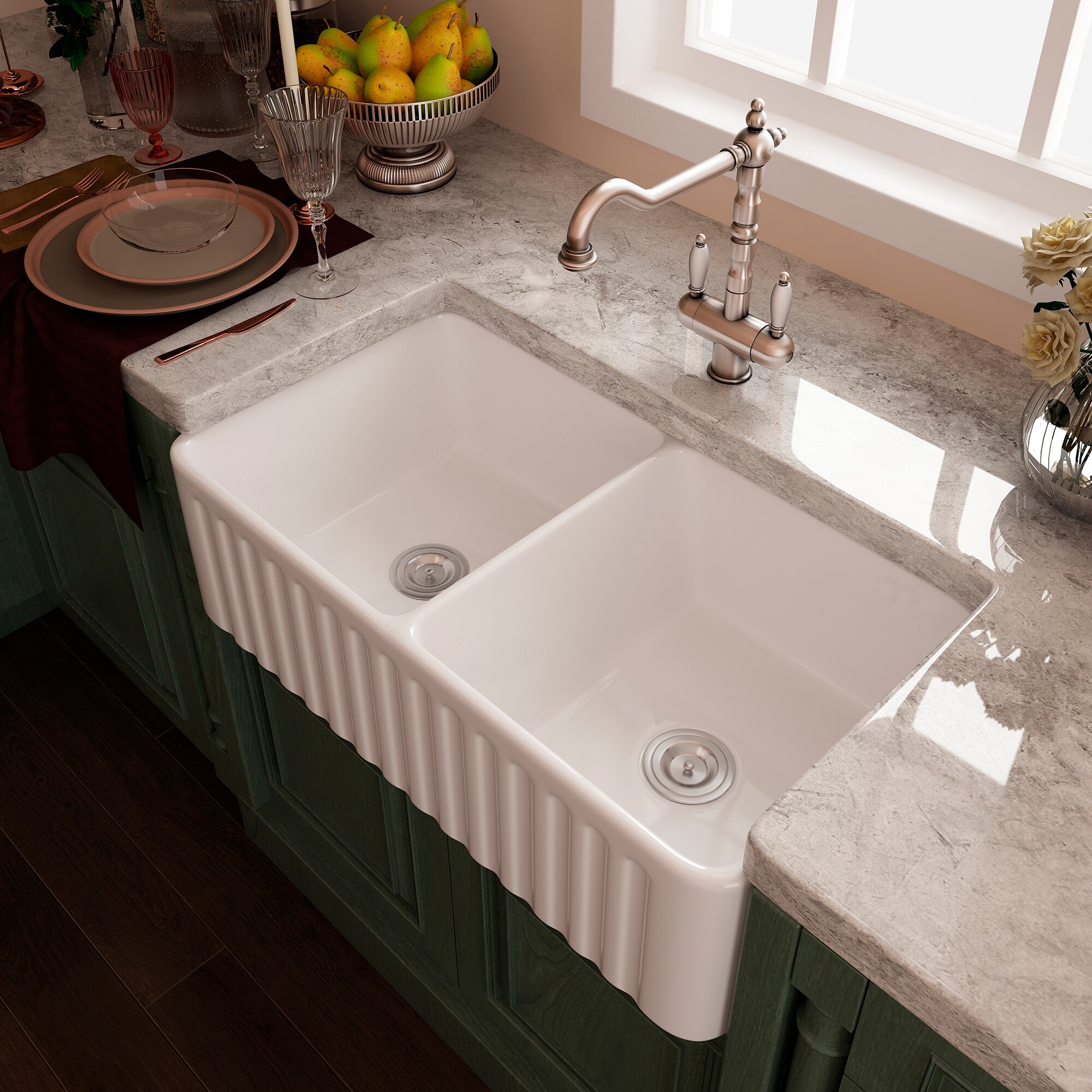 Porcelain Undermount Kitchen Sinks at Lowes.com