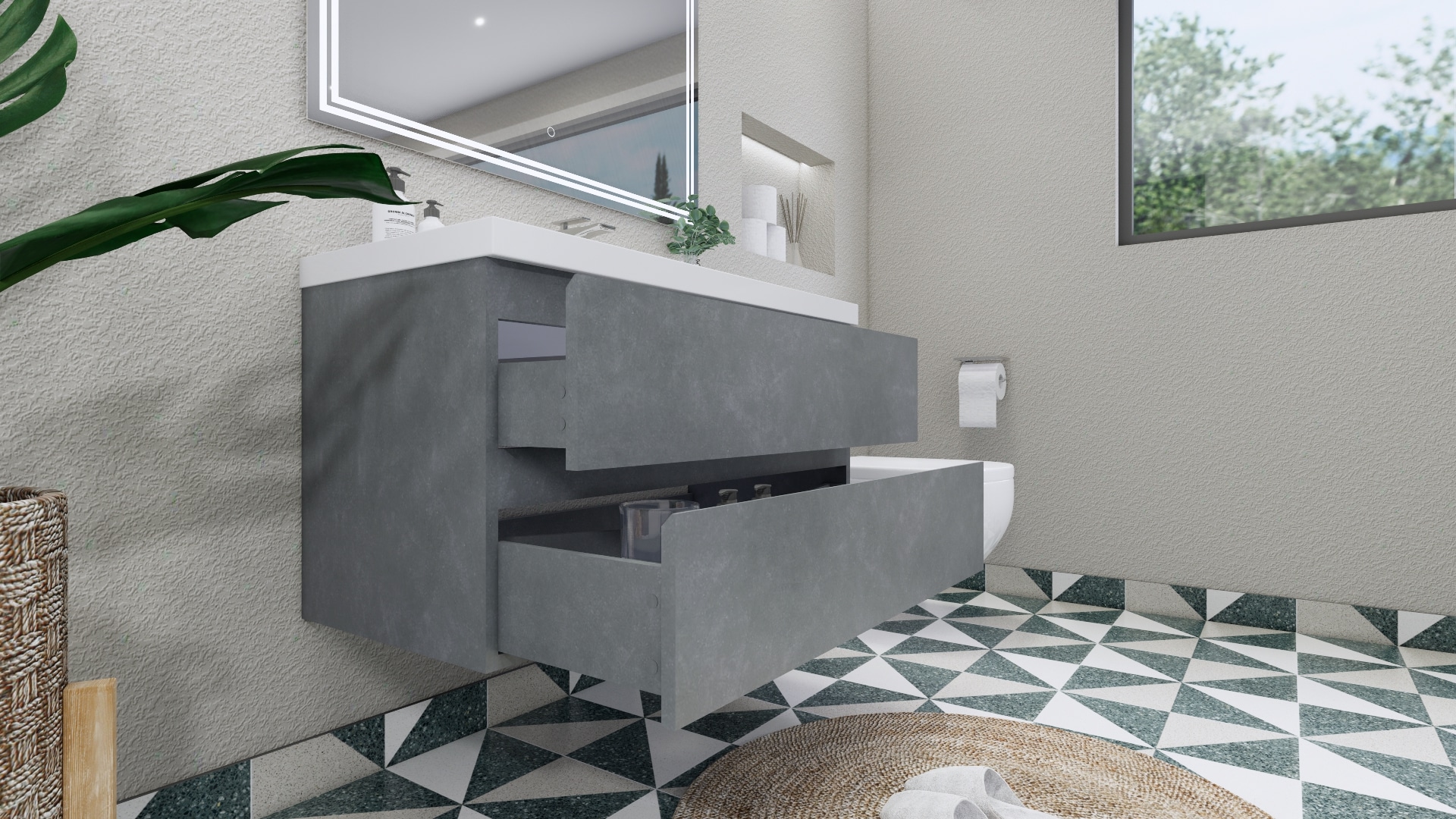 Moreno Bath MOB42-CG Bath-Vanity-Combo - View #8