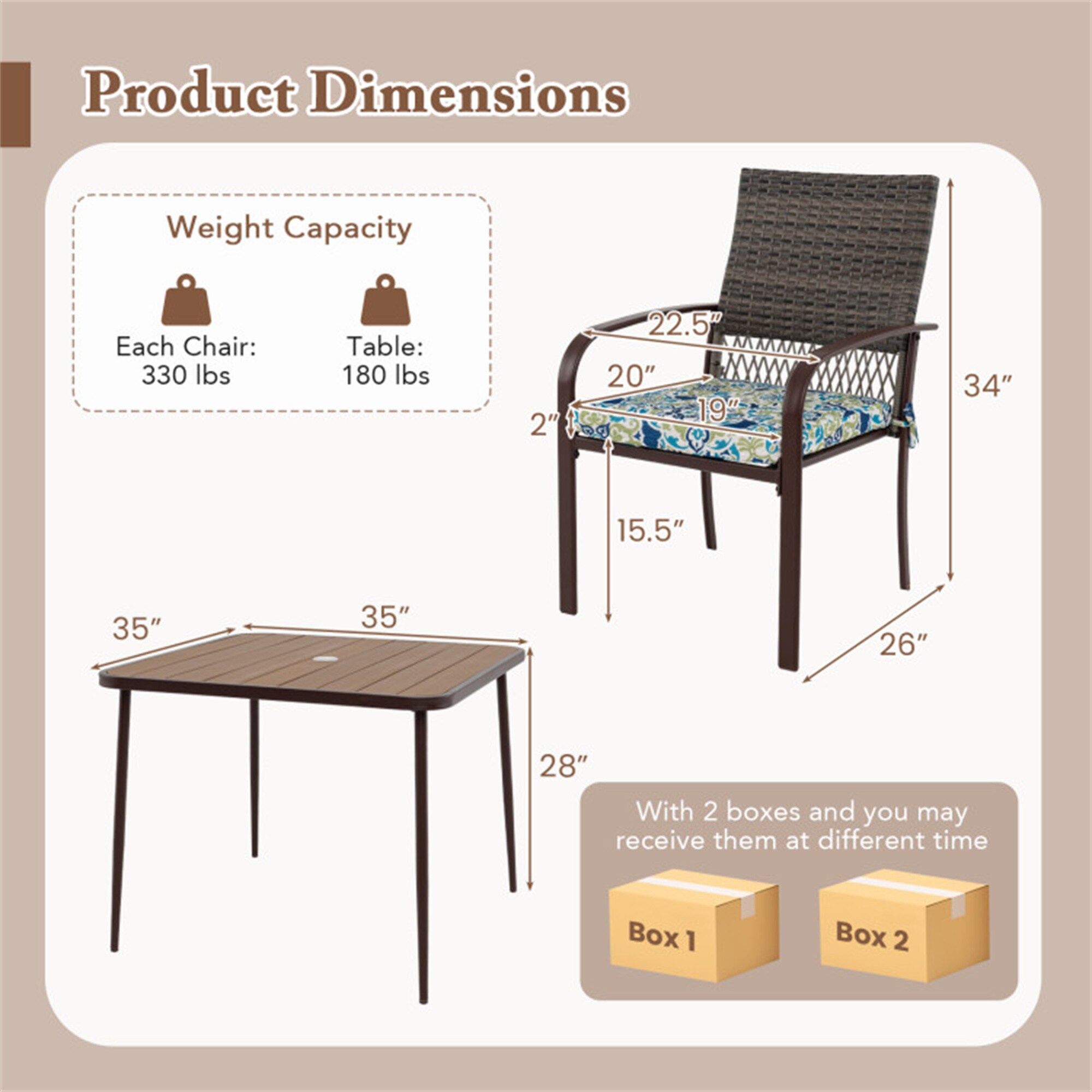 BABOOM BOM-741+-CO Patio-Dining-Sets - View #3
