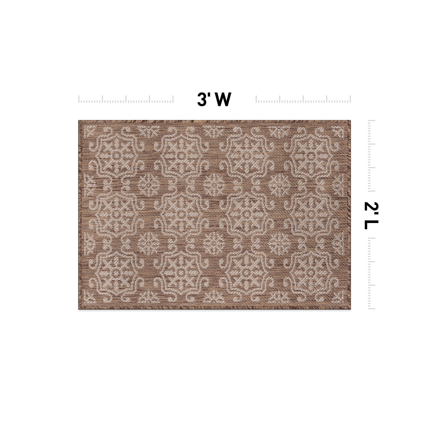 World Rug Gallery 119BROWN2X3 rugs - View #3
