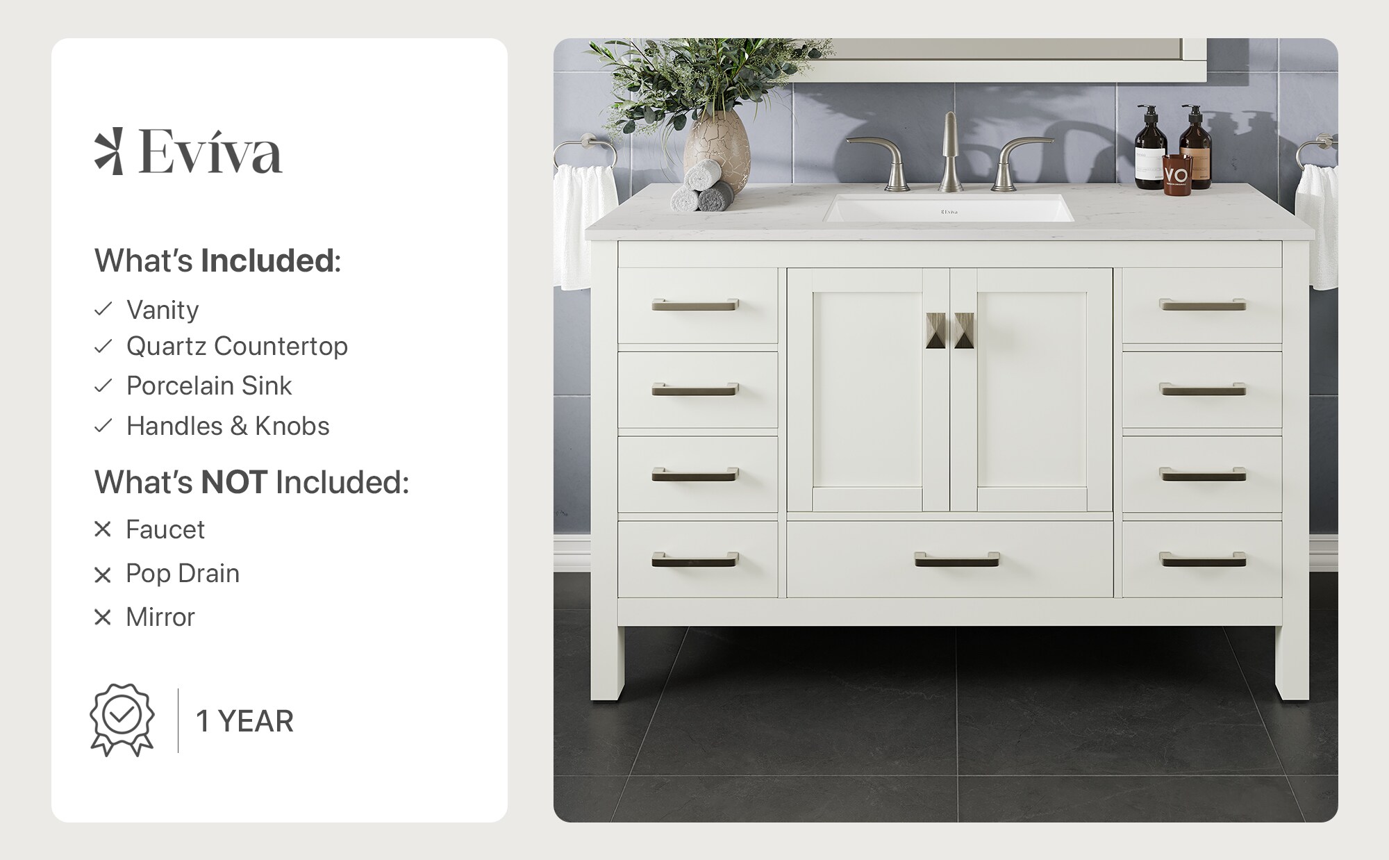 Eviva EVVN412-54WH Bath-Vanity-Combo - View #8