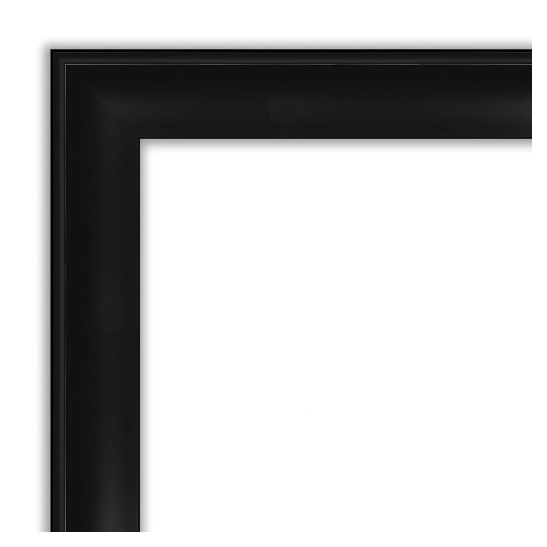 Amanti Art Grand Black Frame 19.88-in x 23.88-in Bathroom Vanity Mirror ...