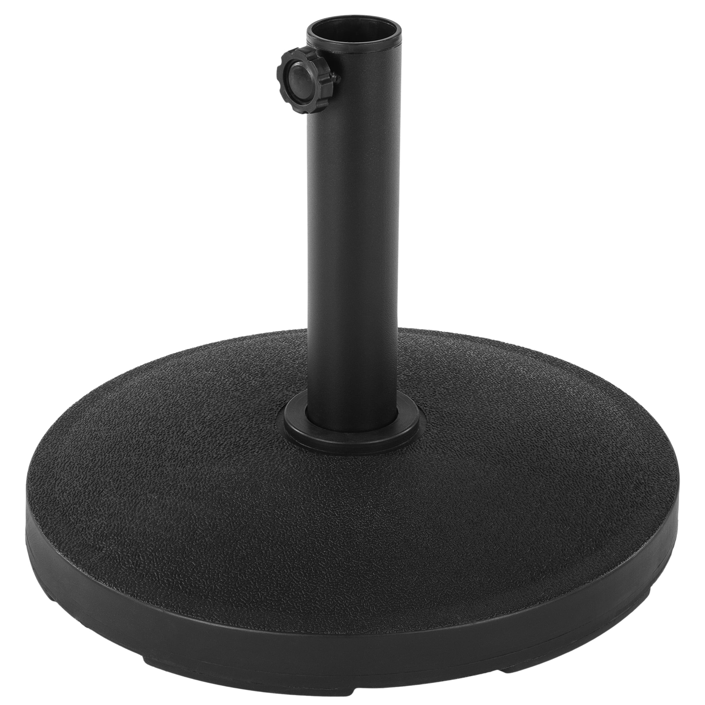 Black Half-Circle Metal Outdoor Patio Umbrella Base