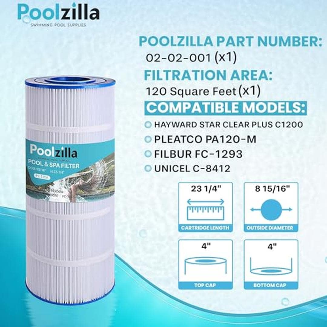 Poolzilla PZ-PLF120A Pool-Filter-Skim-Sys-Parts - View #2