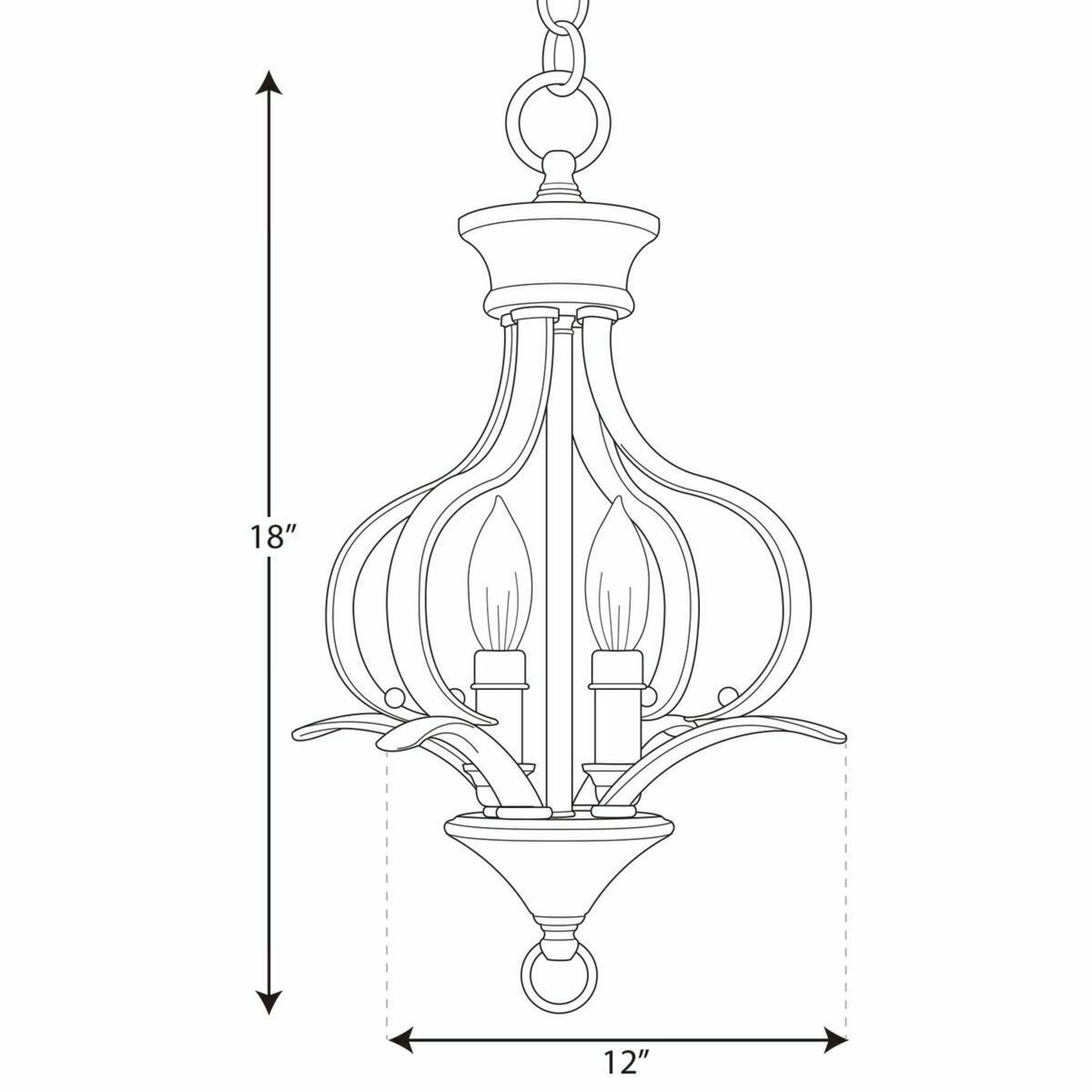 Progress Lighting Trinity 2-Light Brushed Nickel Transitional ...