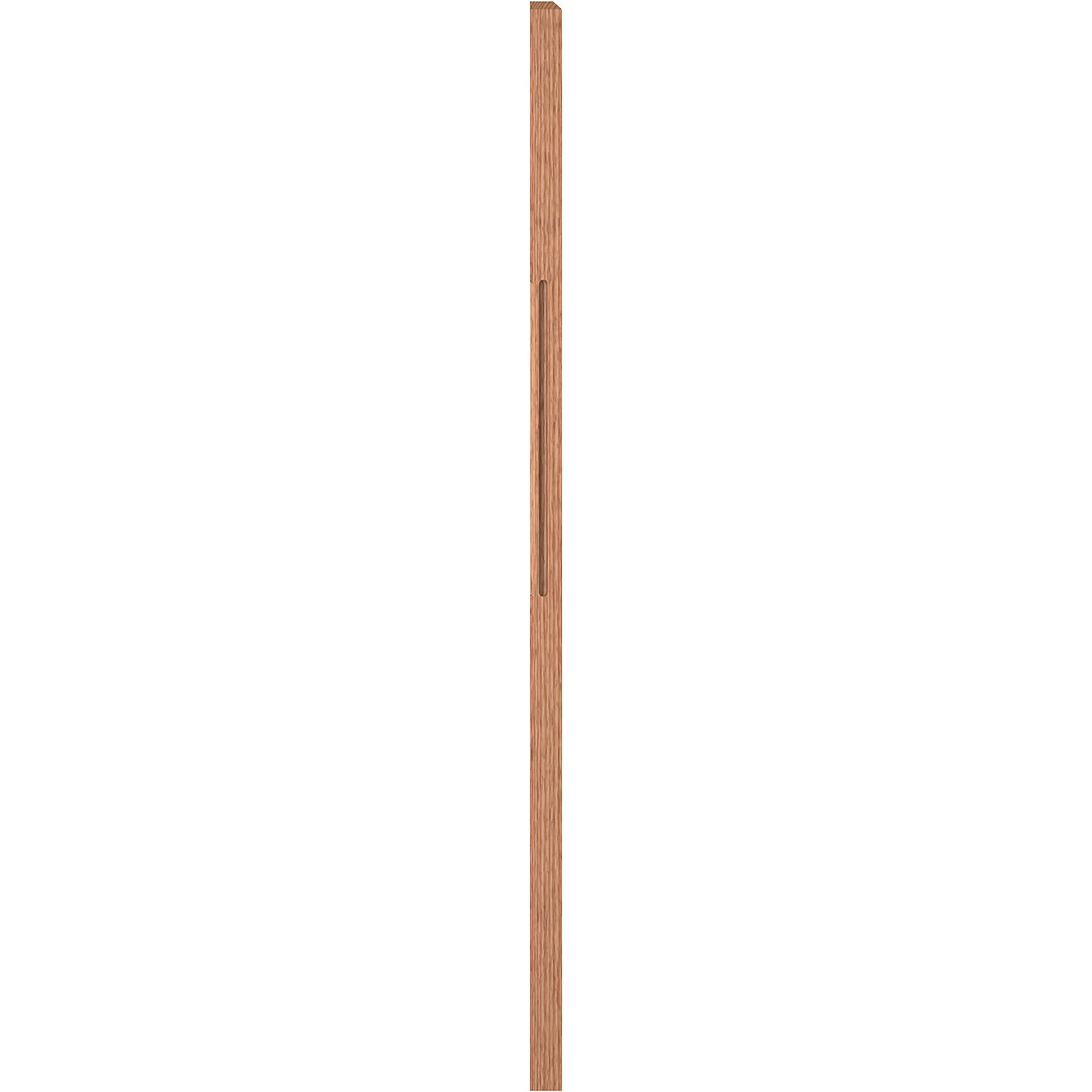 L.J. Smith Stair Systems LJF-4111 1-2-O 3-in x 58-in Unfinished Red oak Stair Newel Post