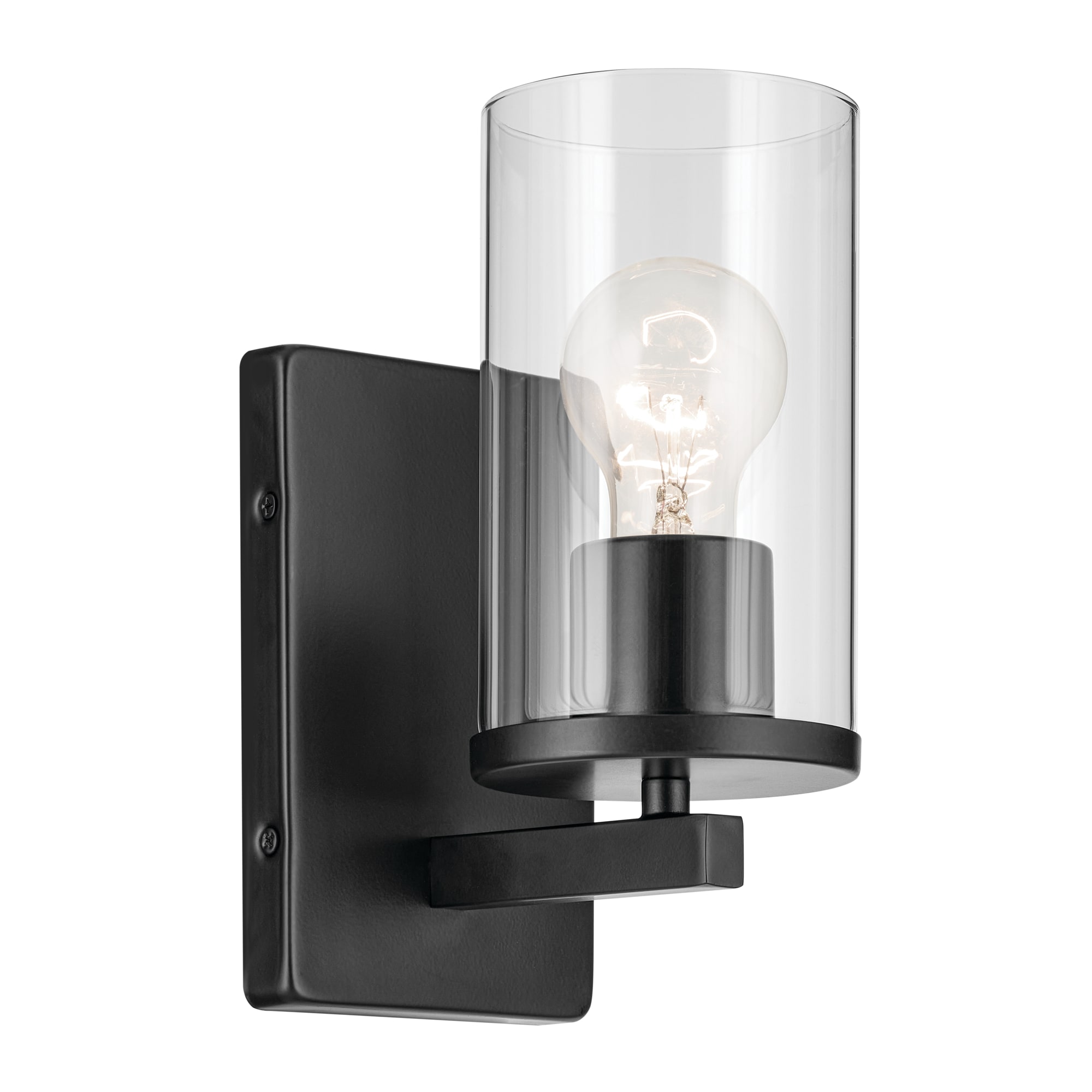 Kichler 45495BKCLR Crosby 4.5-in 1 -Light Black Modern/contemporary Vanity light