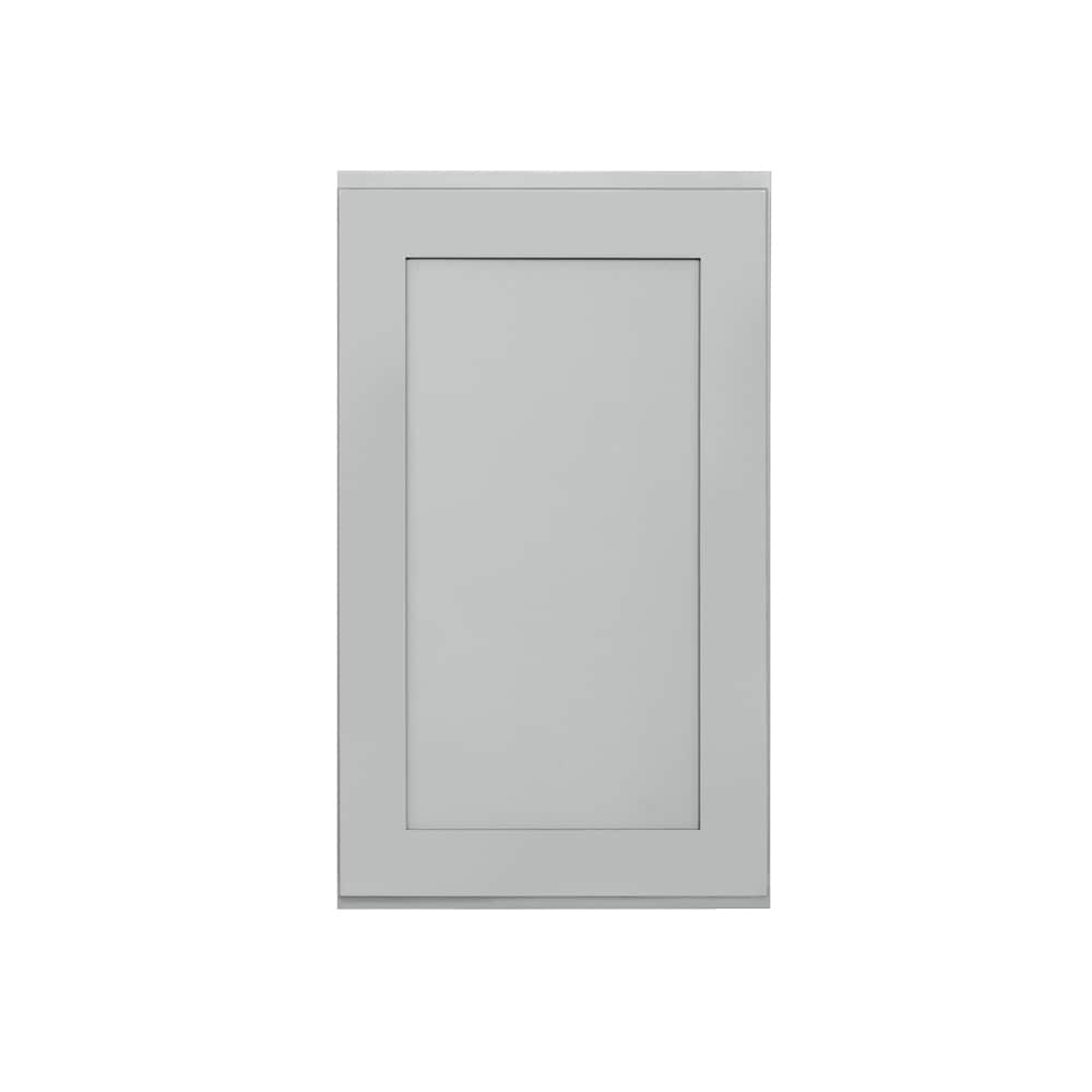 RELIABILT LS-SG-W2136R Overlake 21-in W x 36-in H x 12-in D Gray Wall Ready to assemble Plywood Cabinet (Recessed Panel Shaker)