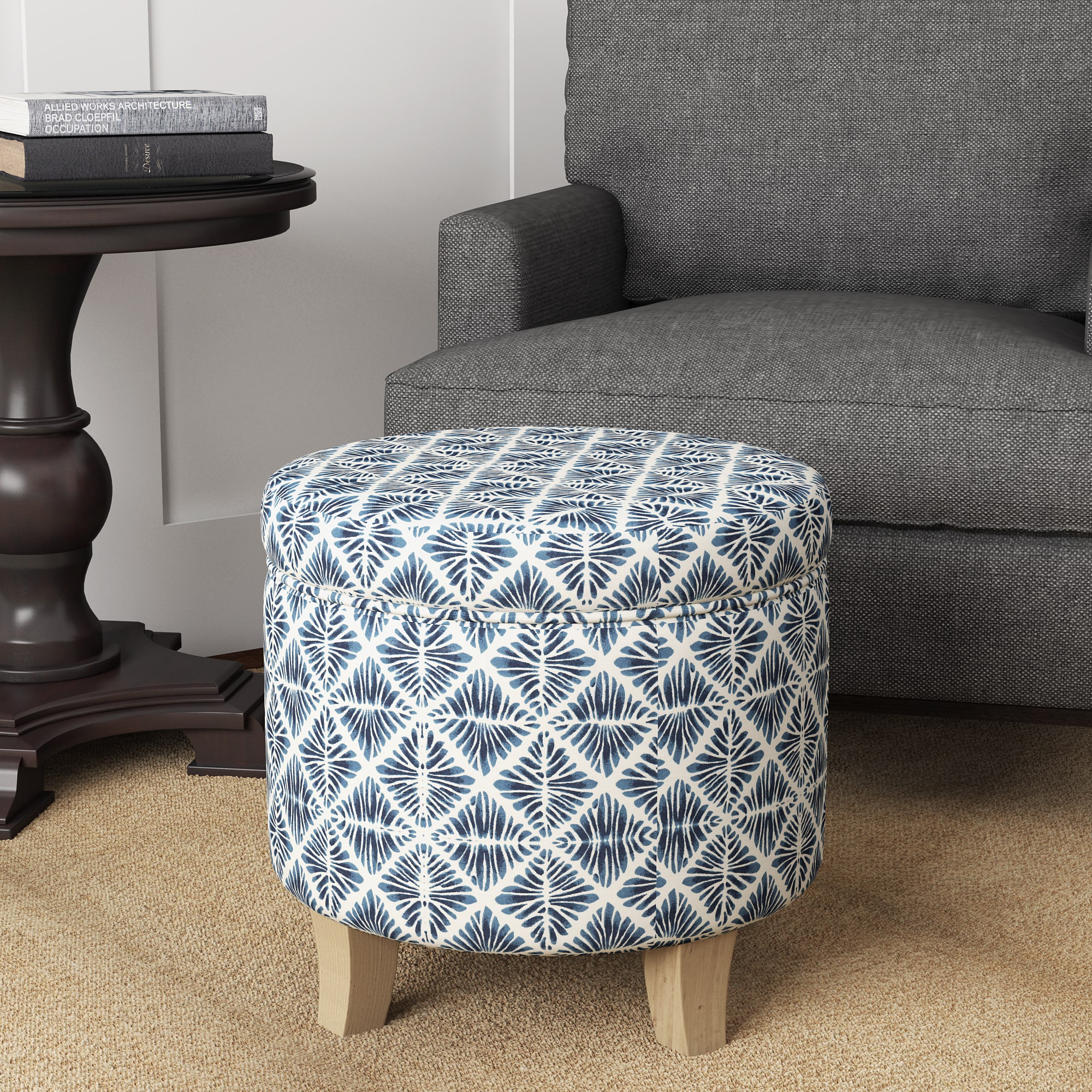 HomePop K7490-A811 Storage Ottoman