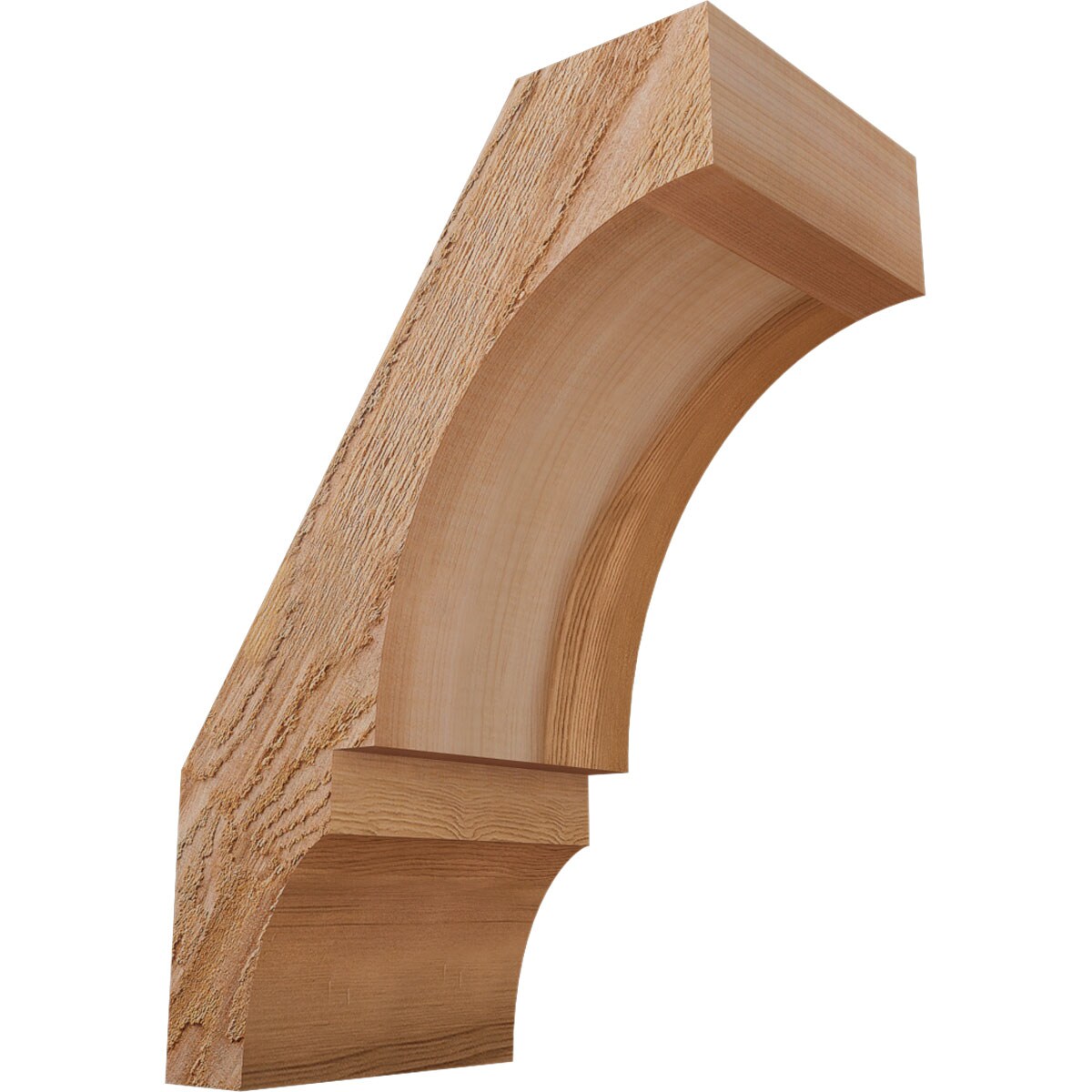 Ekena Millwork BRC06X10X14BOA00RWR 6-in x 10-in x 14-in Western Red Cedar Unfinished Wood Balboa rough sawn