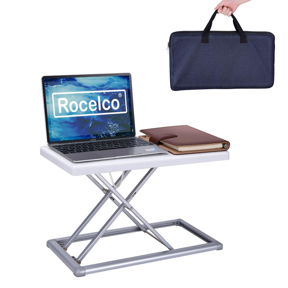Rocelco 19 Portable Standing Desk Riser in the Desks department at ...