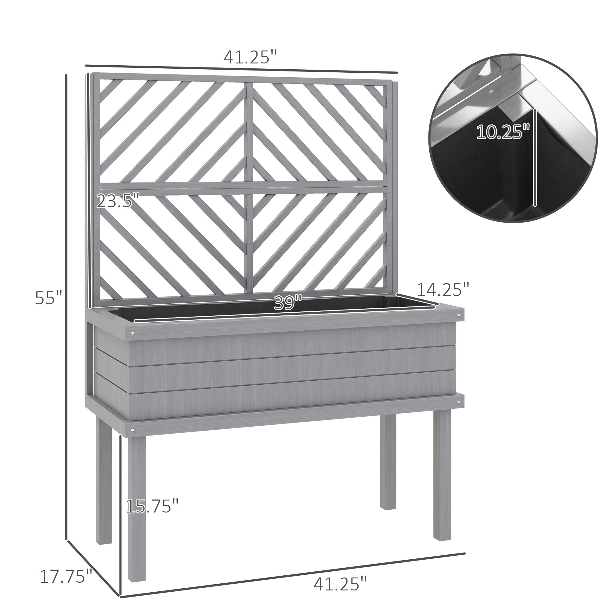 Blisstyle PP226 Planter-Window-Box - View #3