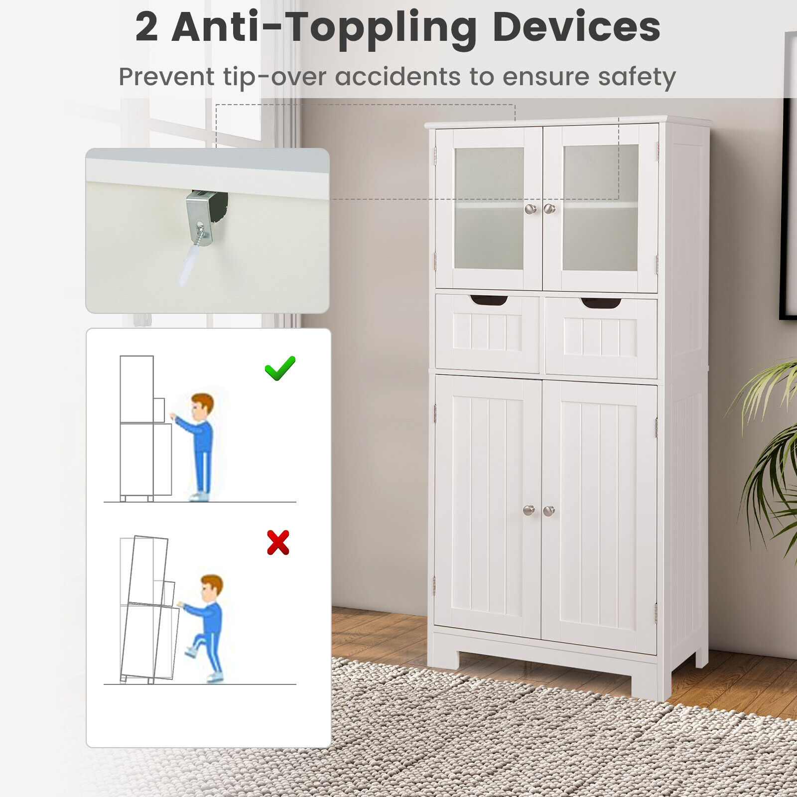 Slickblue D-CO-HW34601VJ Linen-Cabinets - View #8