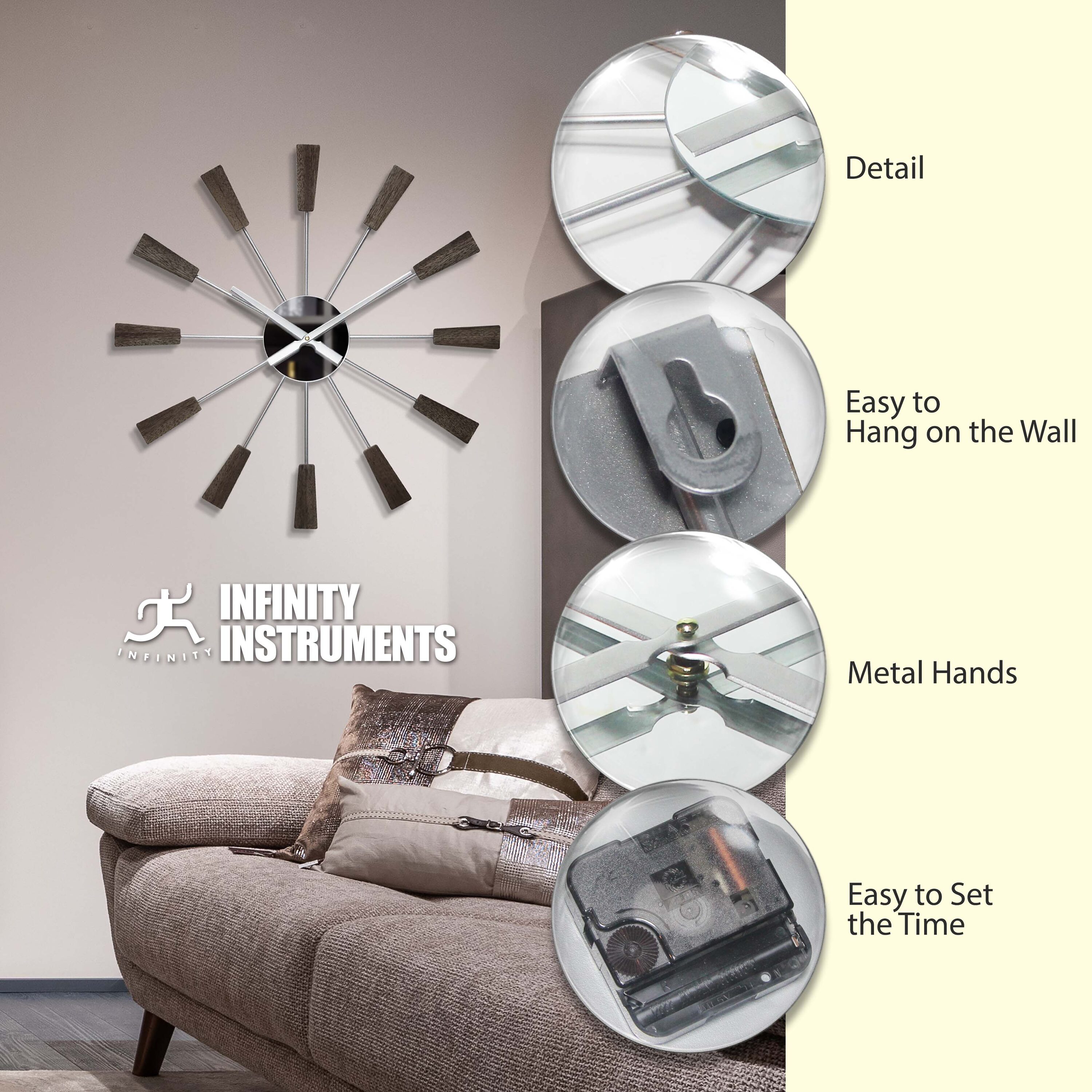 Infinity Instruments 20321WL Indoor-Outdoor-Clocks - View #3