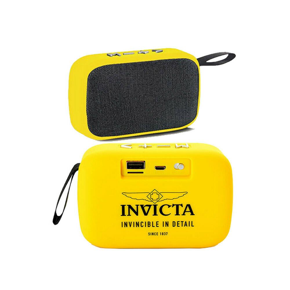  ZWI10247 Invicta 31494 Portable Bluetooth Wireless Speaker with FM Radio, Yellow