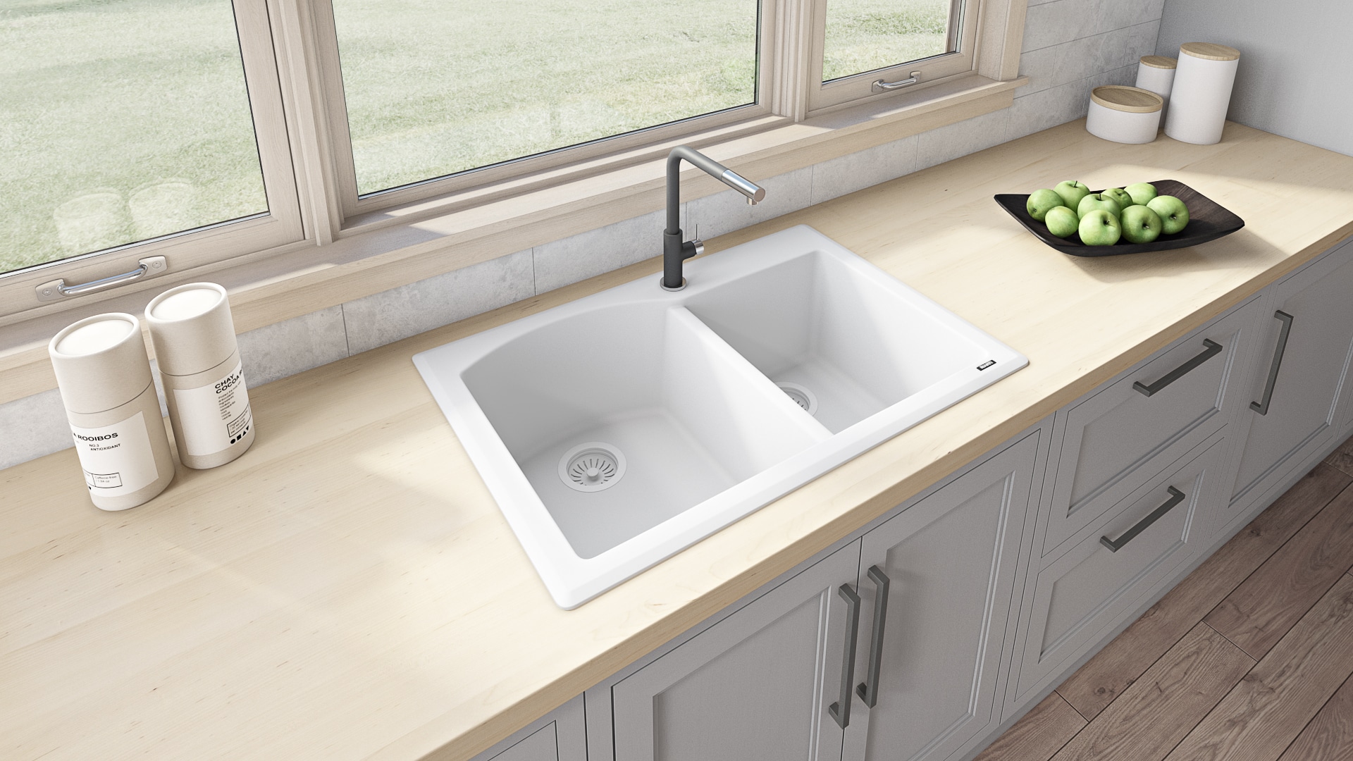 Ruvati RVG1344WH Kitchen-Sinks - View #6