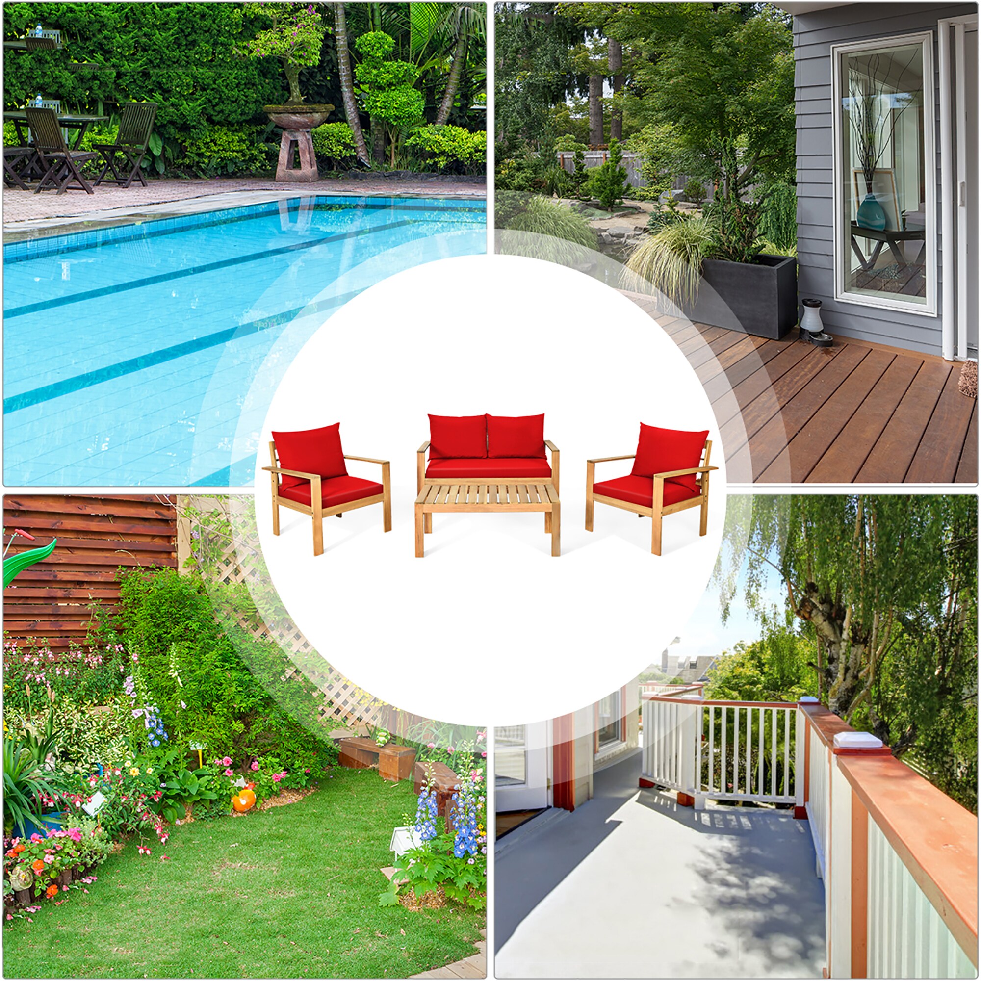 Costway HW64146RE+ Patio-Conversation-Sets - View #4