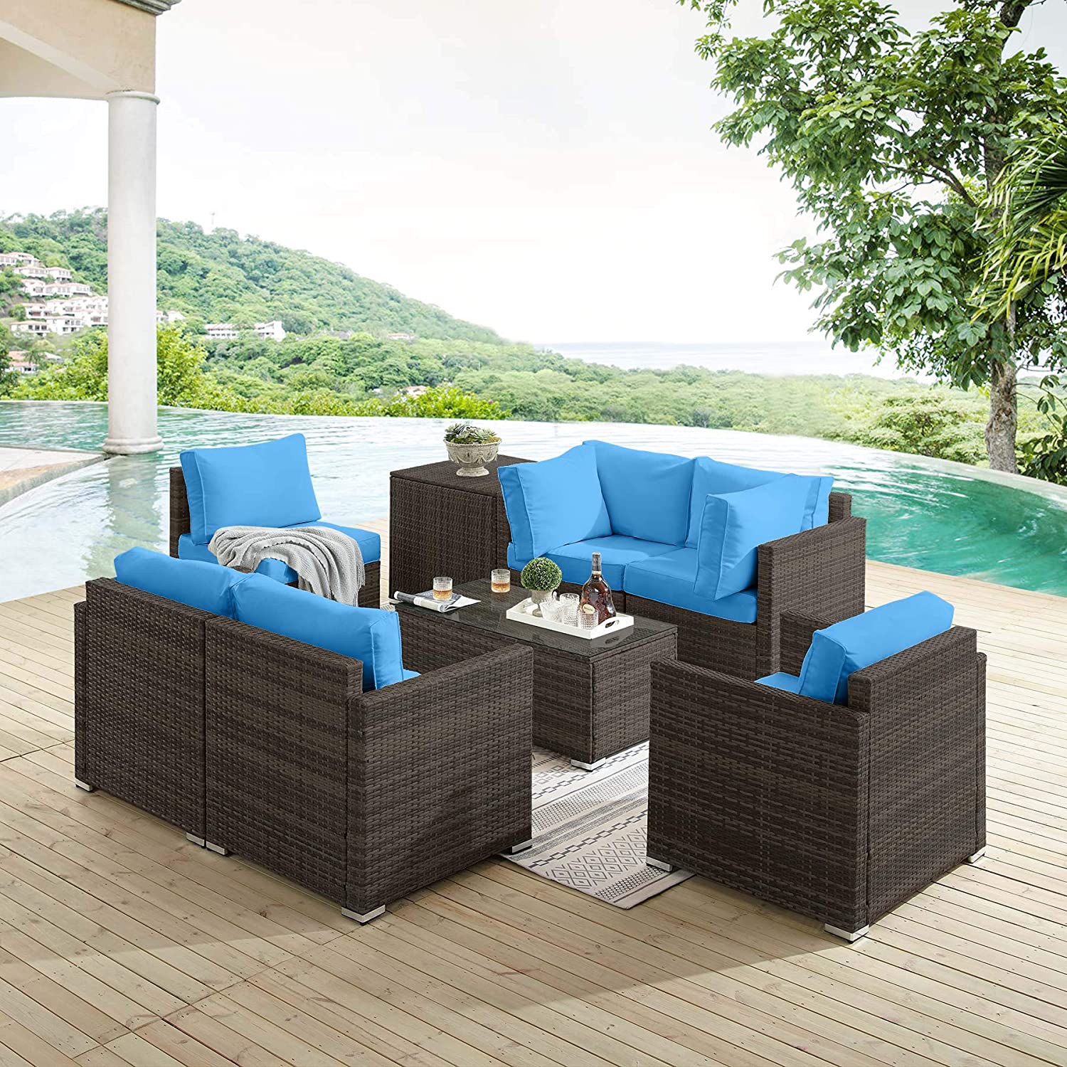 Tribesigns HO008-BNBL Patio-Sofas-Daybeds - View #3