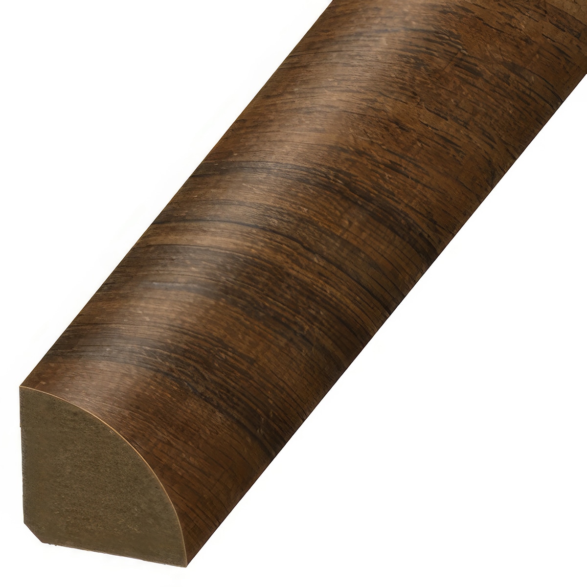 Versatrim MRQR-114879 SoundTrack GlueCore Lucida-SoundTrack GlueCore-Angled Walnut 0.75-in T x 0.75-in W x 94-in L Laminate wood Quarter round