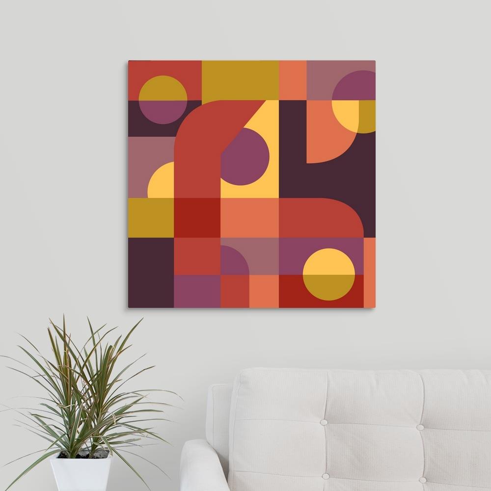 GreatBigCanvas 24-in H x 24-in W Abstract Print on Canvas in the Wall ...