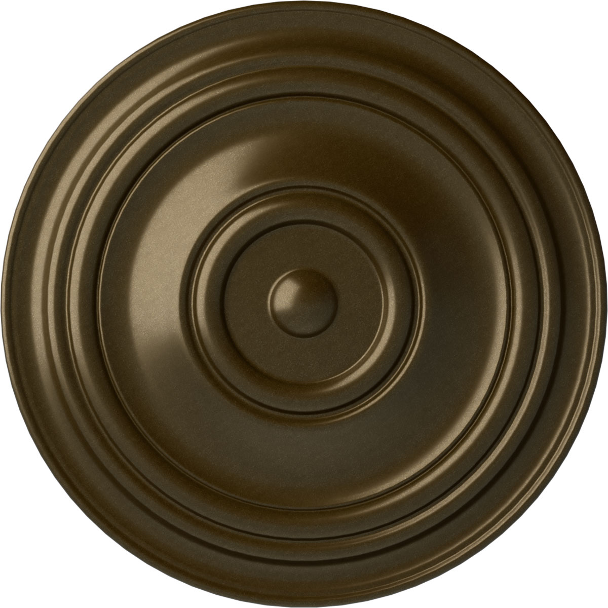 Ekena Millwork CM31TRBRS Traditional 31.5-in W x 31.5-in L Painted Brass Polyurethane Whole Ceiling Medallion