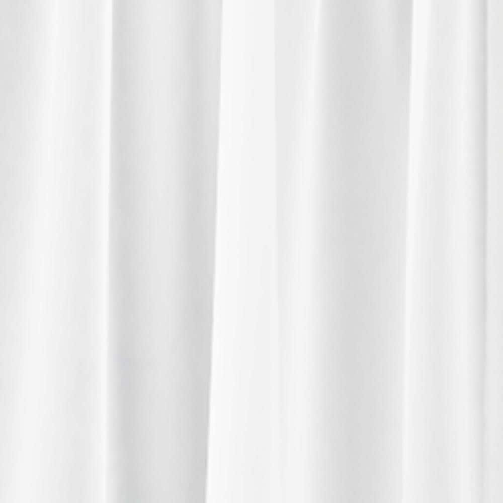 VUE SIGNATURE 95-in White Polyester Rod Pocket Single Curtain Panel at ...