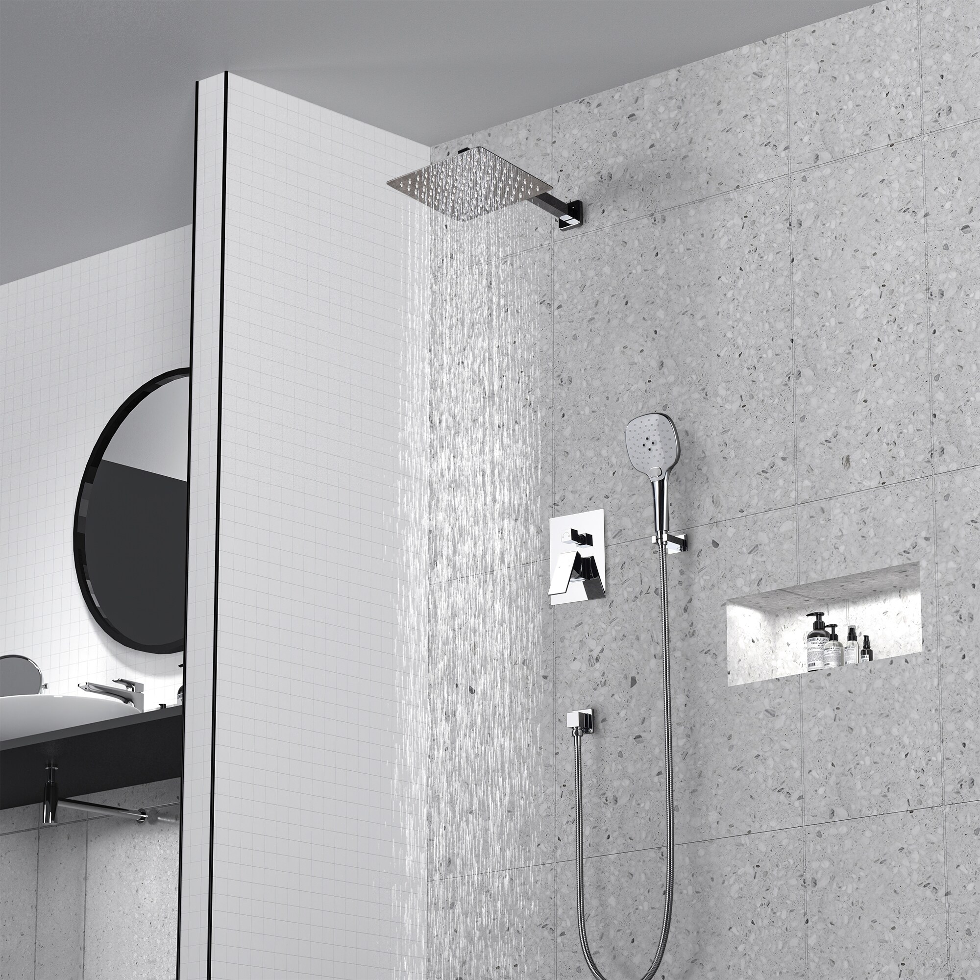 GZMR MR-EB-W-2-12-MB Showerhead-Bar-Panels - View #2
