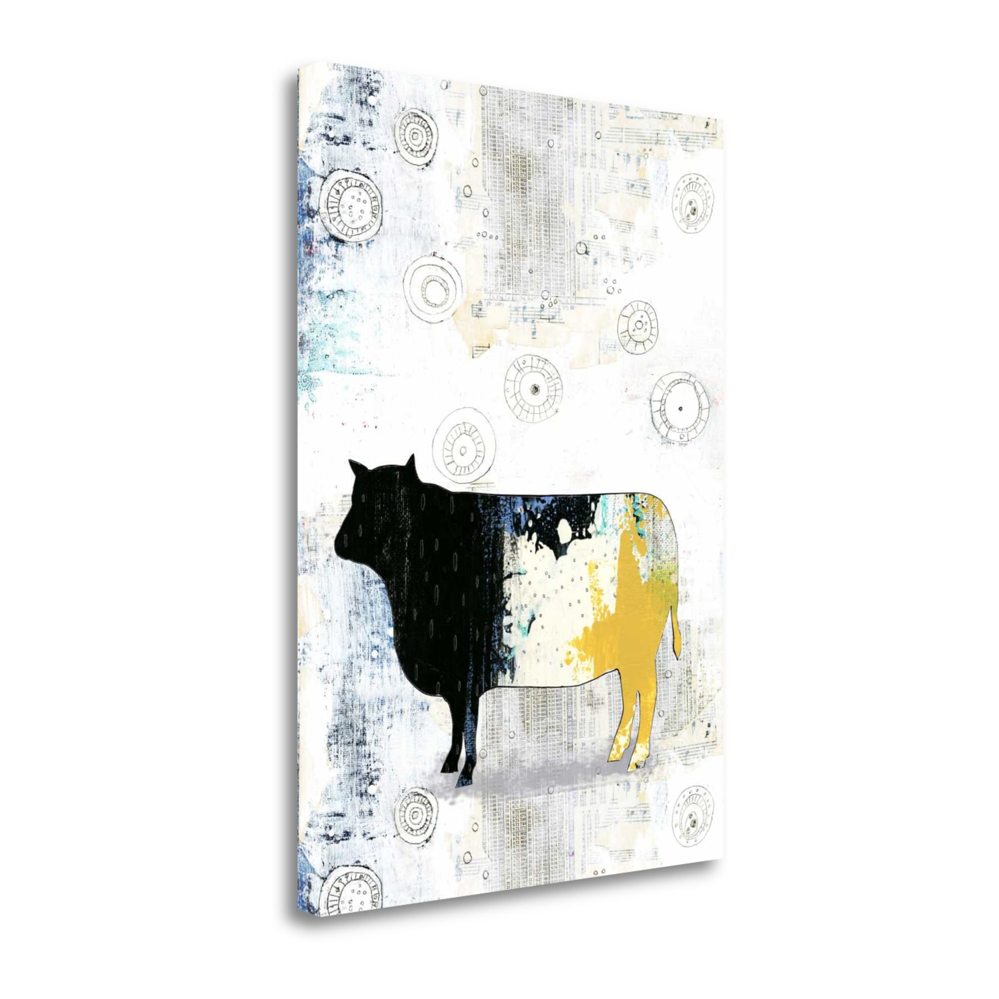 Tangletown Fine Art SBSO1040-3448C Cow Sarah Ogren 47-in H x 34-in W Animals Print on Canvas