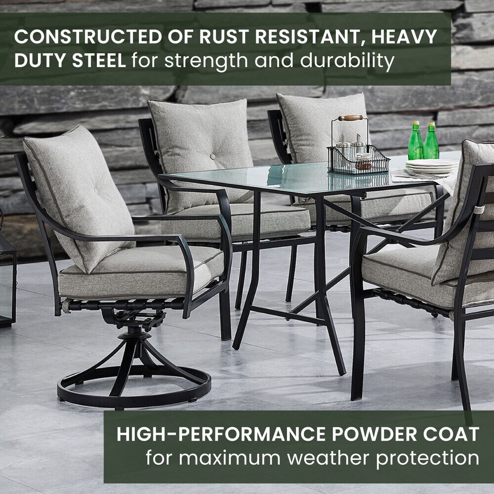 Hanover LAVDN7PCSW2-SLV-SU Patio-Dining-Sets - View #5