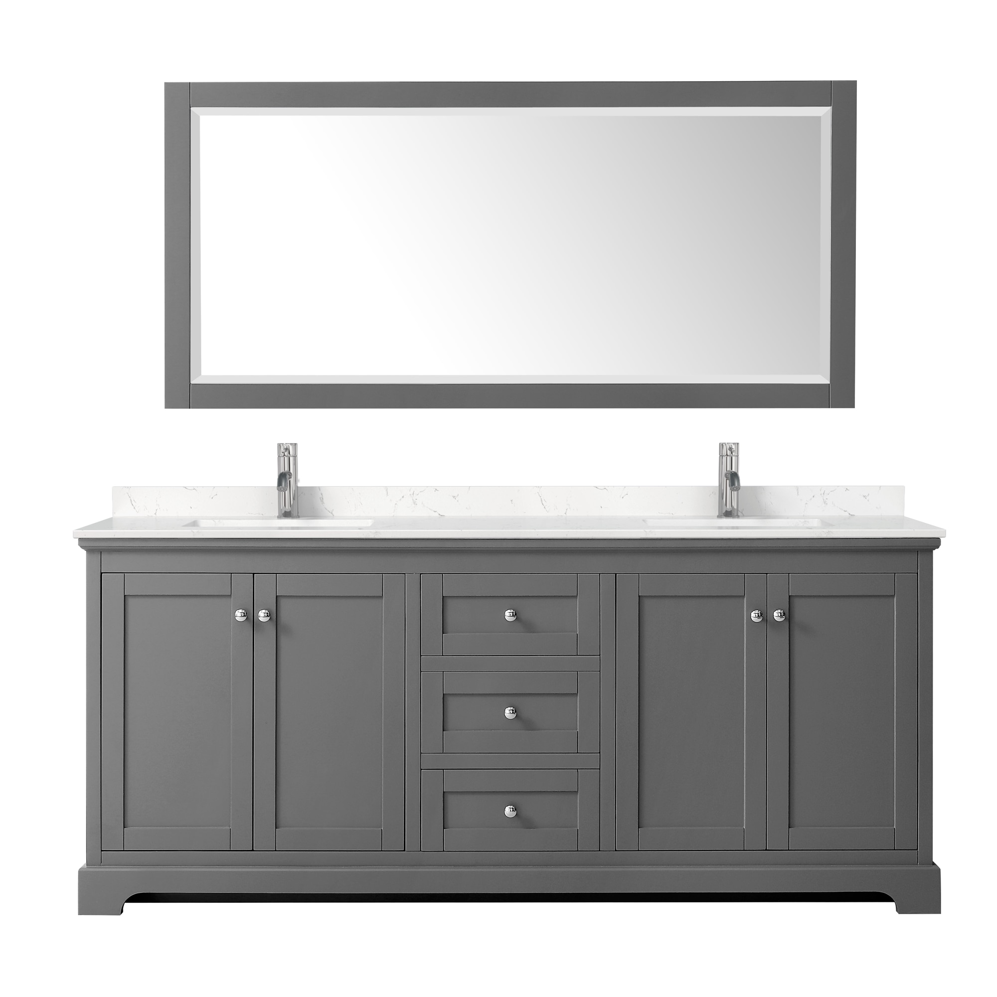 Wyndham Collection WCV232380DKGC2UNSMXX Bath-Vanity-Combo - View #2
