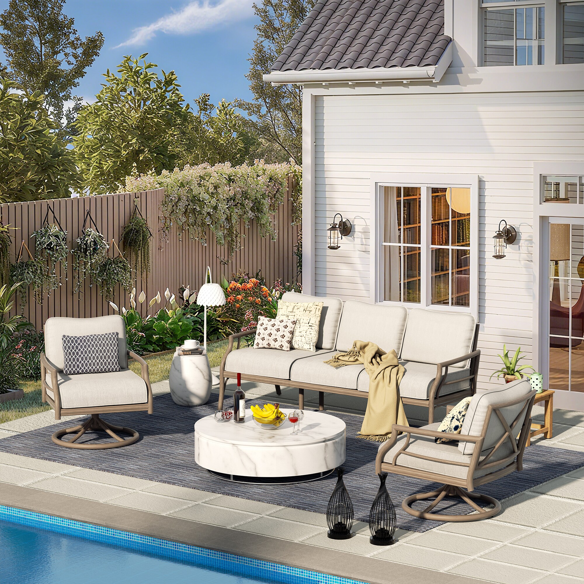 PEAK HOME FURNISHINGS 970458X2-457-HB Patio-Conversation-Sets - View #2