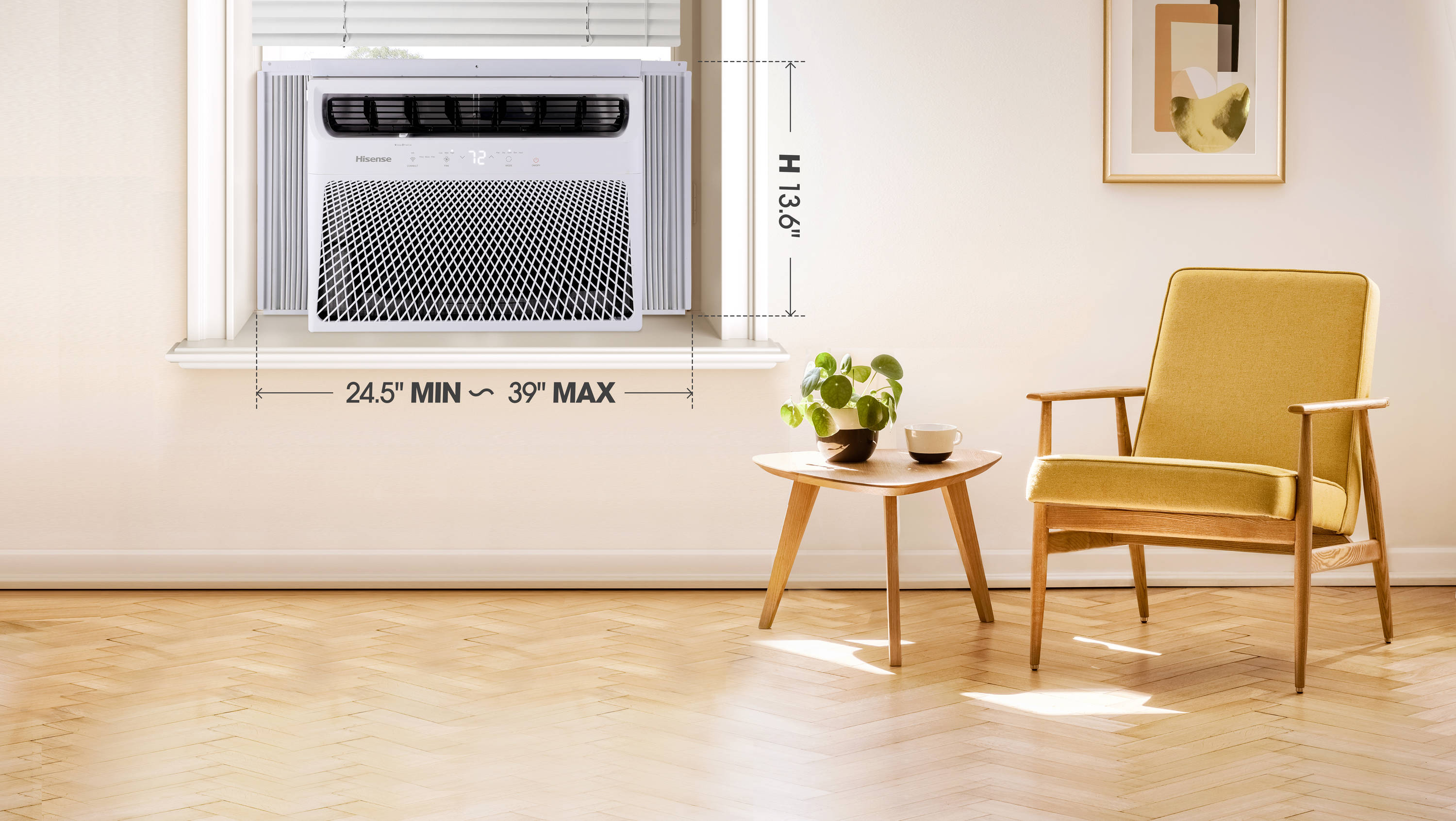 Hisense 350sq ft Window Air Conditioner with Heater (115Volt; 8000