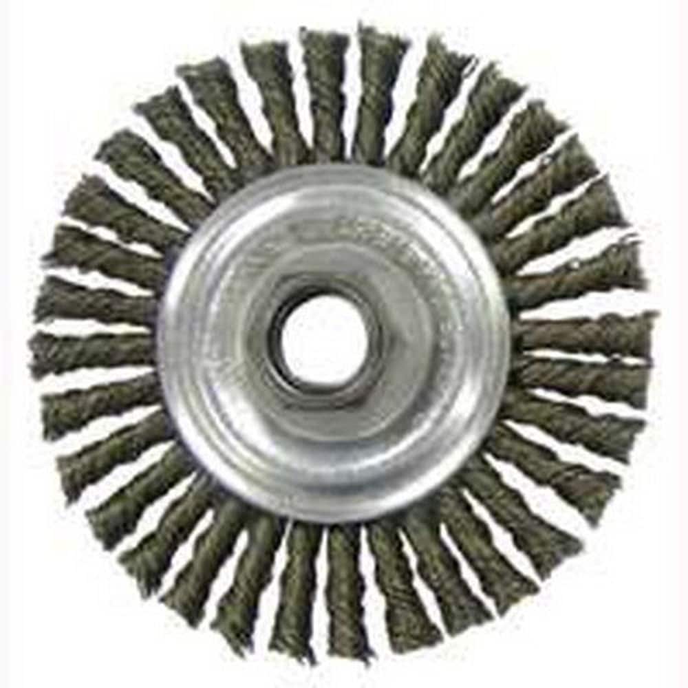 Weiler  4 in Narrow-Face Crimped Wire Wheel Coarse 5/8-11 Arbor