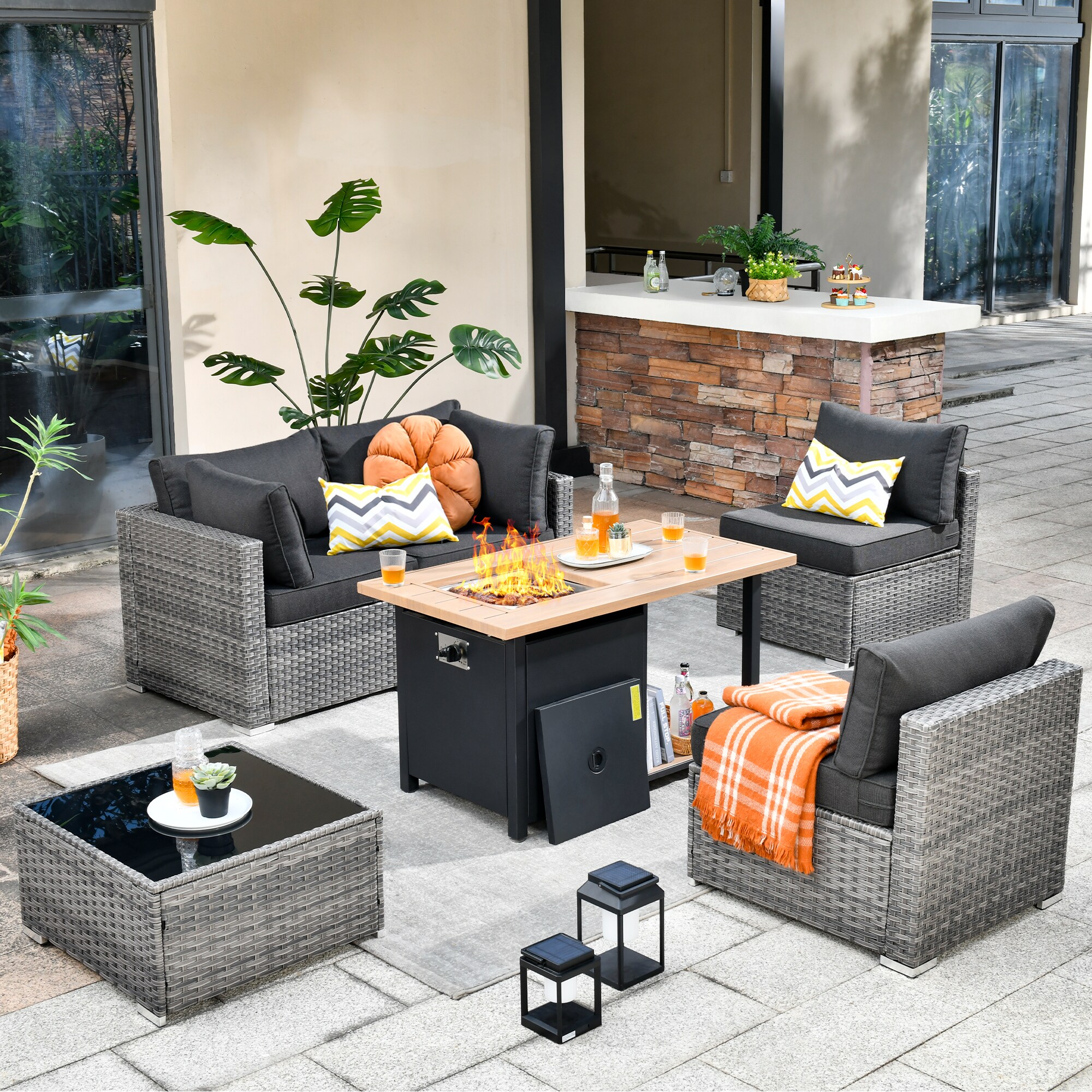 XIZZI XIHOPS1053-DFP Patio-Conversation-Sets - View #2