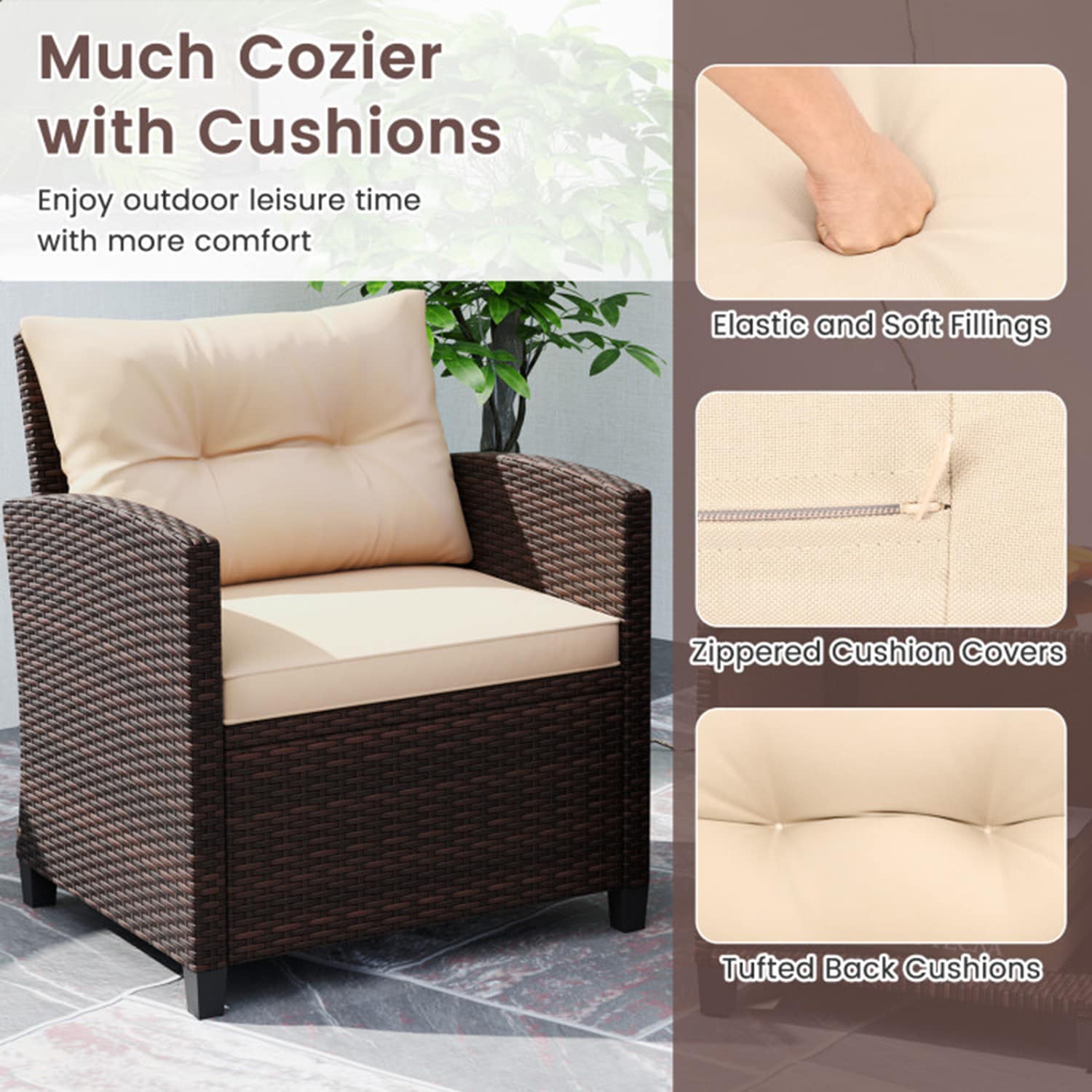 Mondawe 233HW-HY Patio-Conversation-Sets - View #3