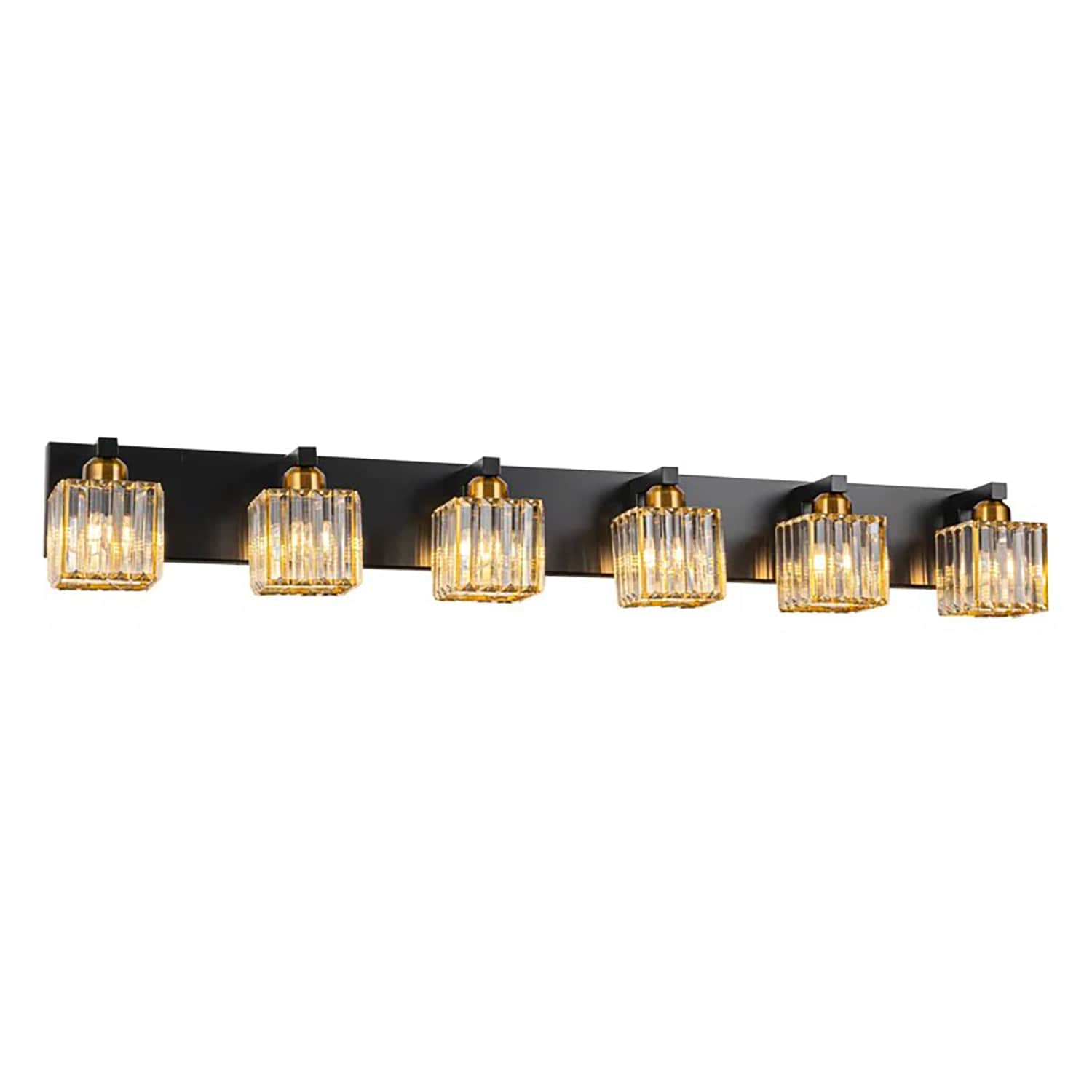 EDISLIVE Y81010000054828 43.3-in 6 -Light Black Modern/contemporary Vanity light
