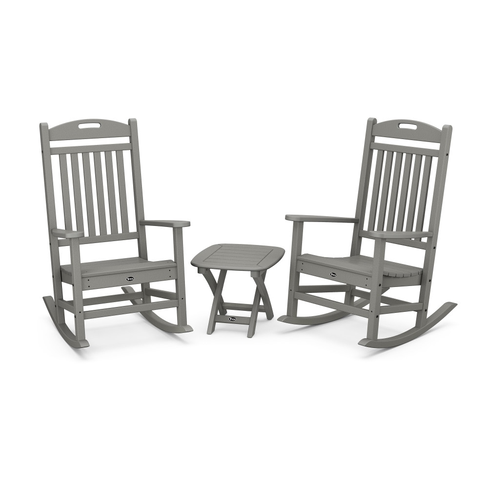 Trex Outdoor Furniture TXS121-1-SS Yacht Club 3 -Piece Patio Conversation Set (no fabric)