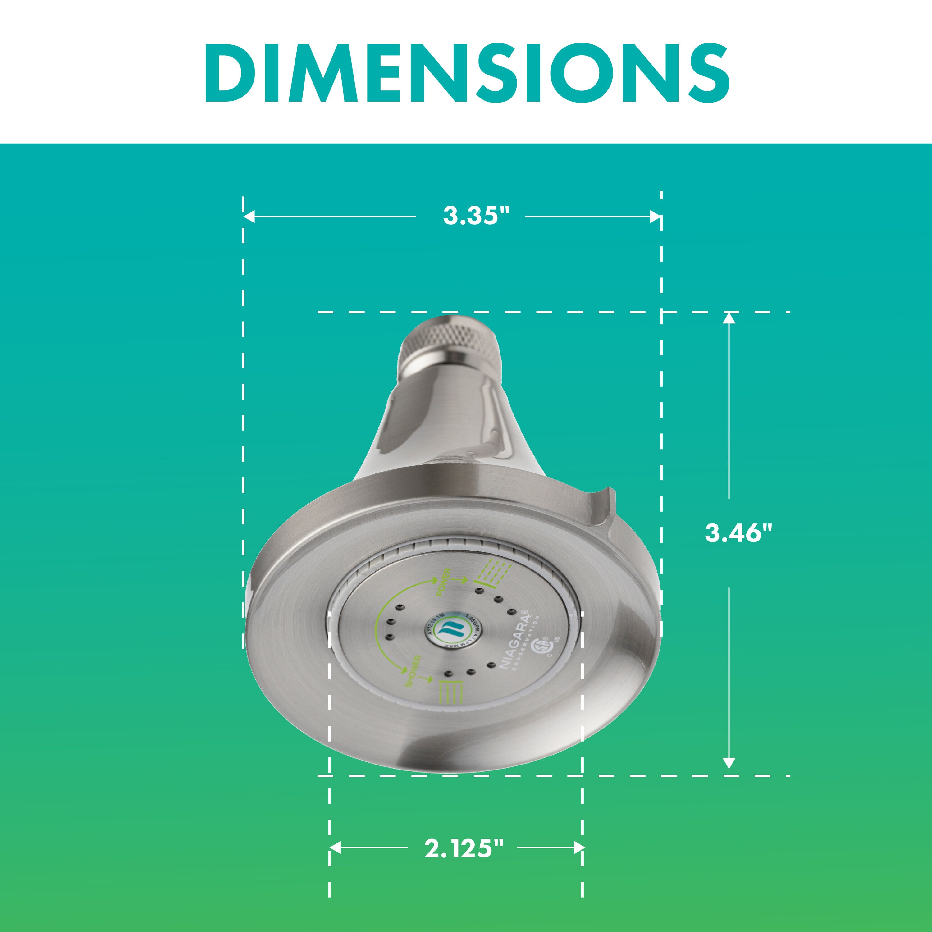 Niagara Conservation N3915BN Fixed-Showerhead - View #5