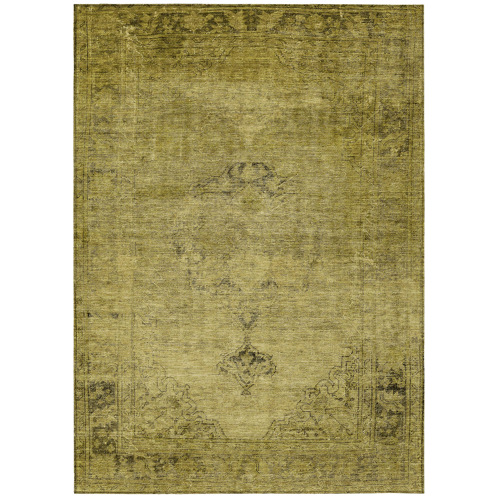 Addison Rugs ACN658GO9X12 Chantille ACN658GO 9 x 12 (ft) Polyester Gold Rectangular Indoor/Outdoor Geometric Machine washable Area rug