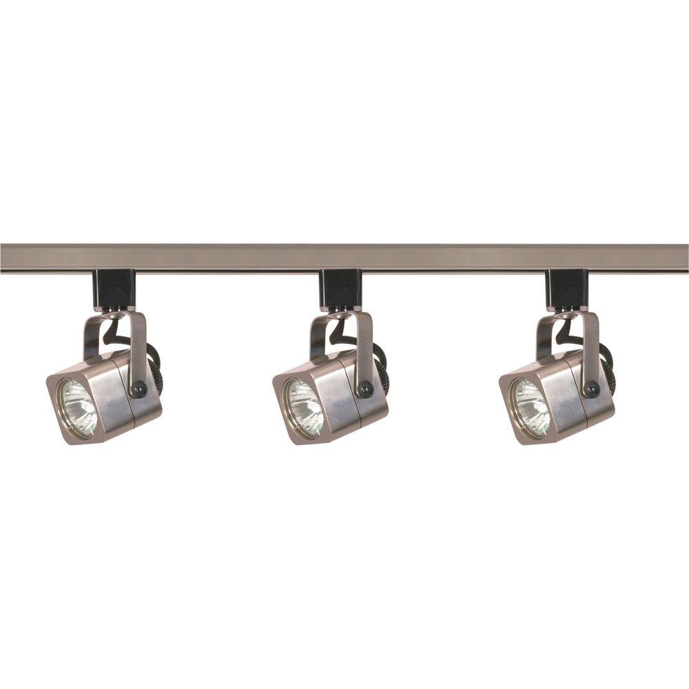  LW-SC550401 3-Light 48-in Brushed Nickel Standard Linear Track Lighting Kit