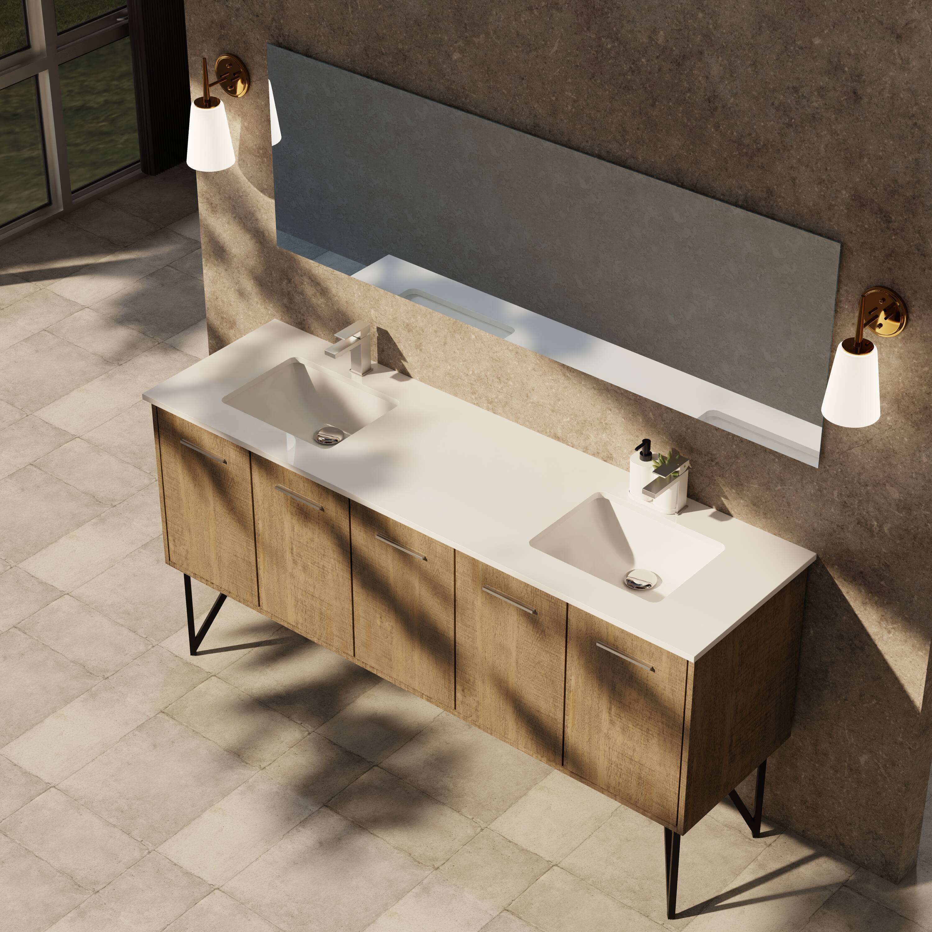 Lexora LLC72DKSOSM70FGM Bath-Vanity-Combo - View #9