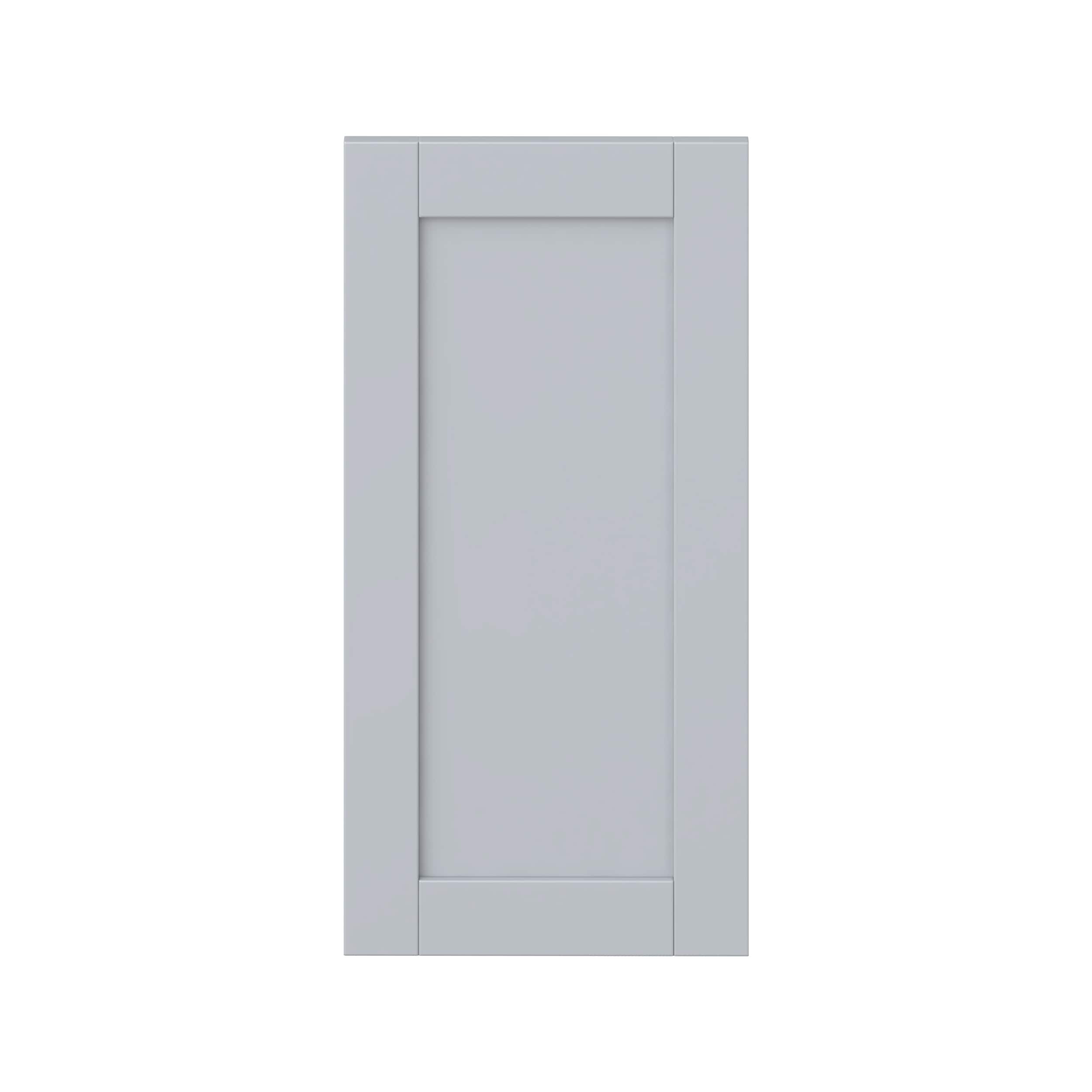Hugo&Borg DSDR1530-CH Charlesberg 15-in W x 30-in H Light Gray Laminate Shaker Base and wall and pantry cabinet doors (Fits 15-in x 30-in wall box )